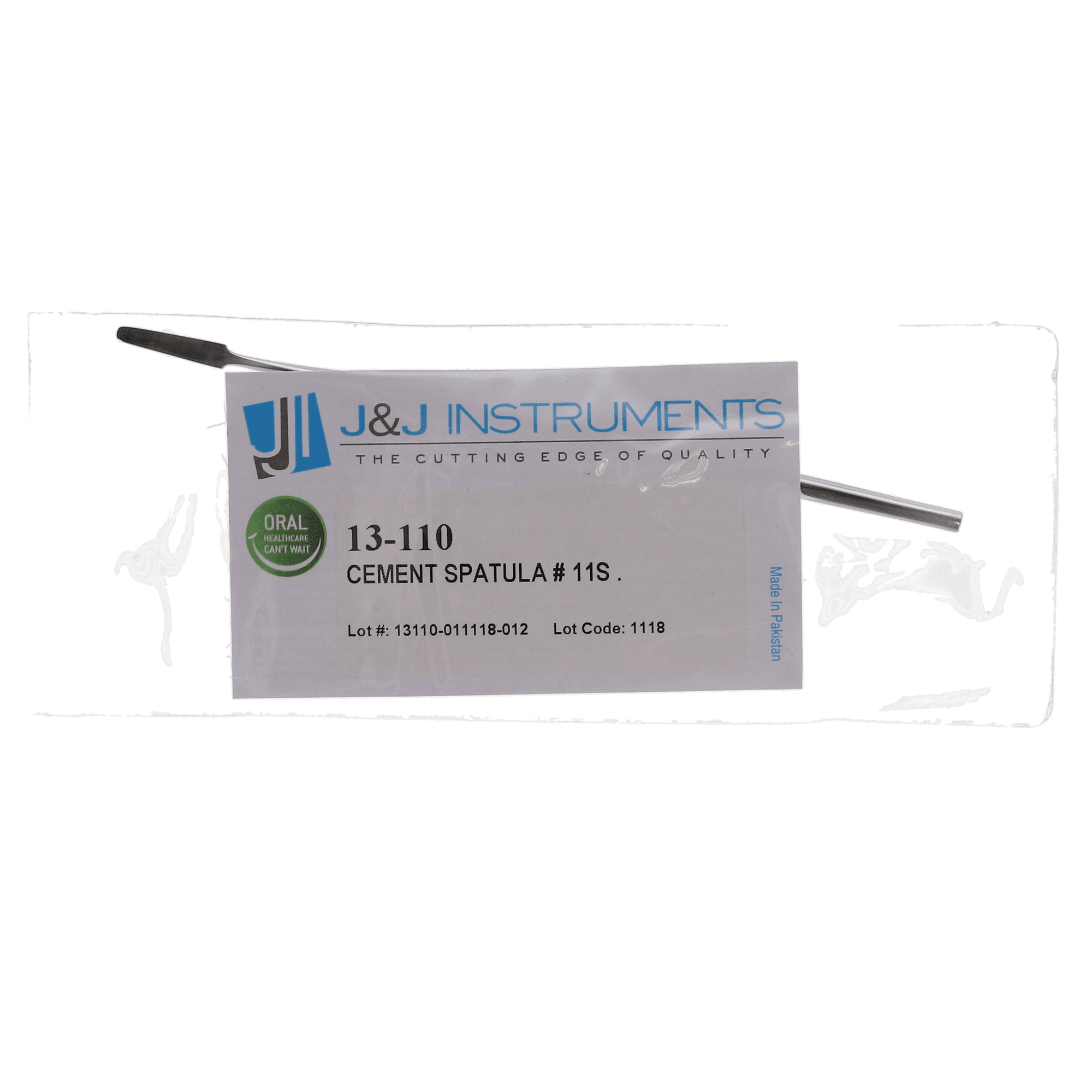 J&J Instruments Cement Spatula, Single-End, #11S (313), Stainless Steel, 1/Pk, IN13-110 thumbnail 4