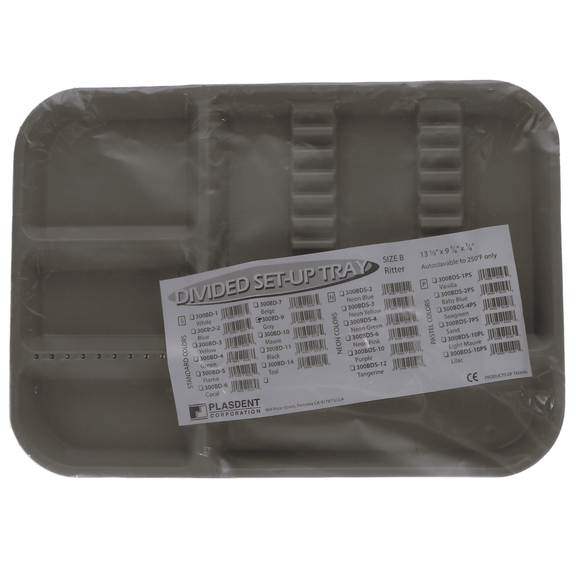 Divided Tray Size B, Gray, 1/Pk, OR328 thumbnail 4