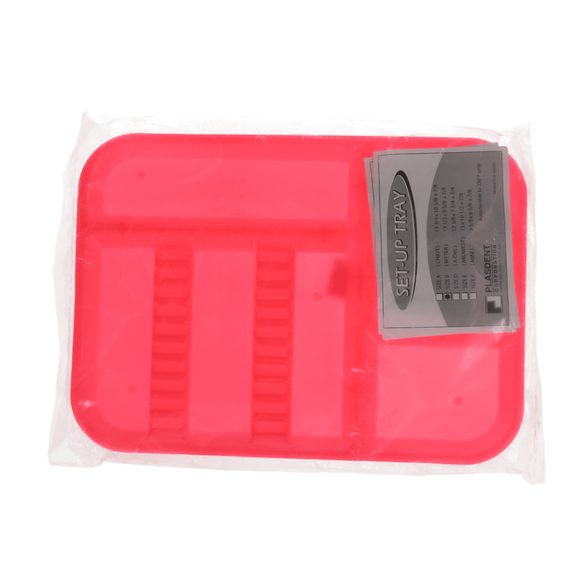 Divided Tray Size B, Neon Pink, 1/Pk, OR335 thumbnail 4