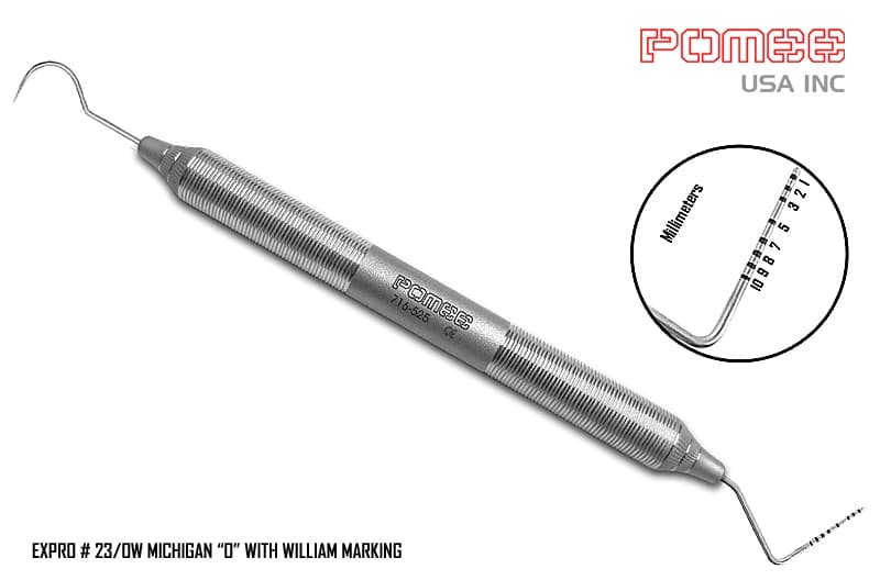 J&J Instruments Expro Double-Ended Explorer/Probe, #23/OW, Michigan O with Williams Markings, 1/Pk, IN16-525 - Expro, Double-Ended, # 23/OW, 1/Pk, IN16-525 - Image 1