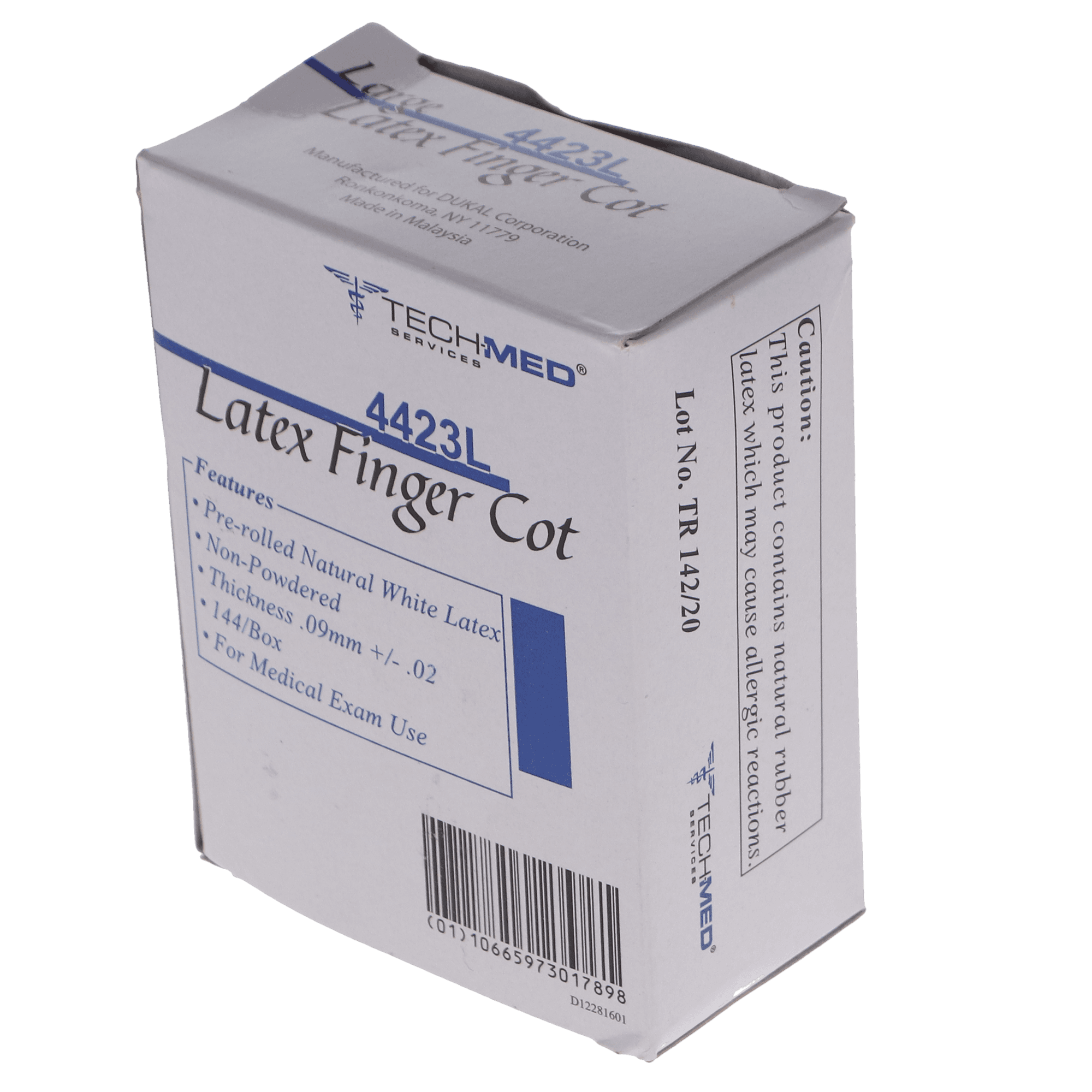 Finger Cots, Latex, Large, 144/Box, IC642 thumbnail 3