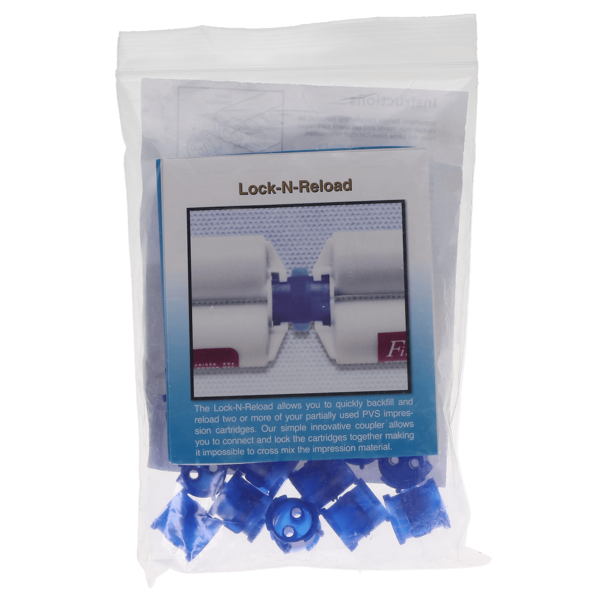 Lock-N-Refill 50mL Cartridge Couplers, 20/Bag, IM507 thumbnail 4