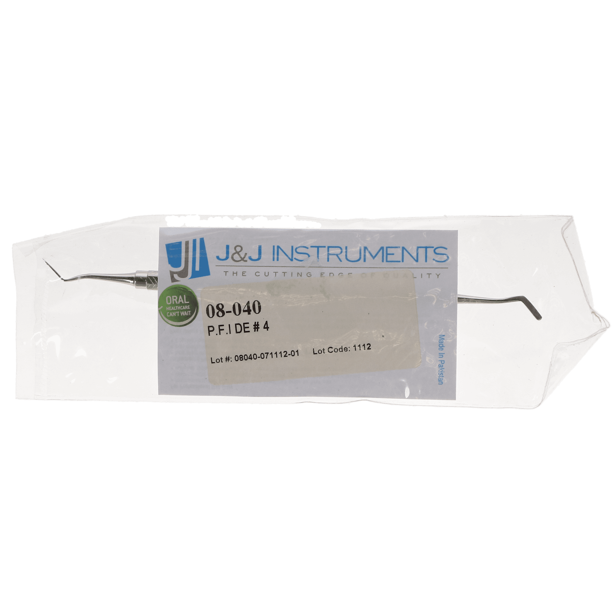 J&J Instruments Plastic Filling Instrument #4, Double-End, Octagonal Handle, 1/Pk, 08-040 thumbnail 3
