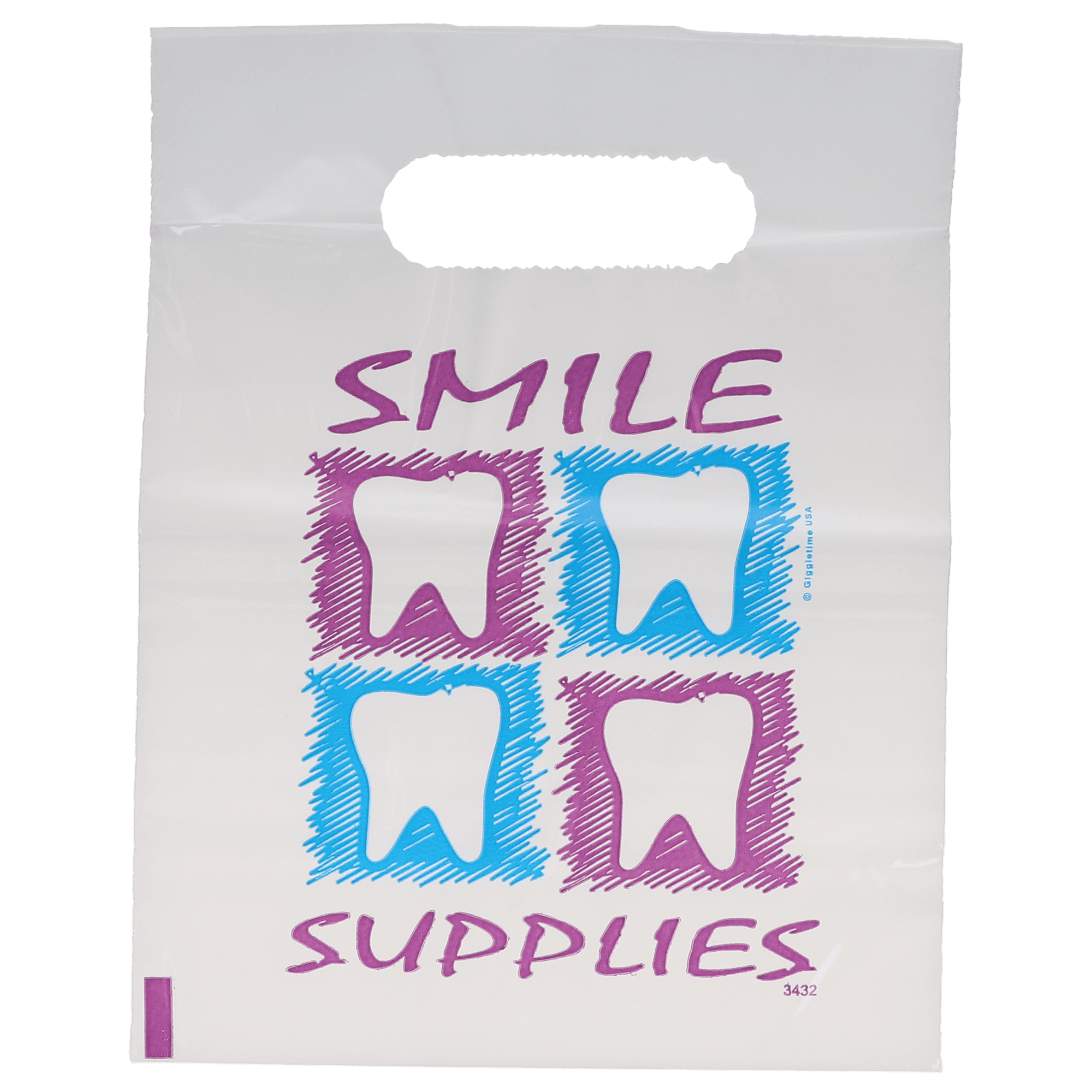 Smile Supplies Patient Bags, Small, White, 7.5" x 9", 250/Pk, TY515 thumbnail 5