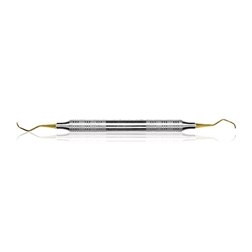 EagleLite Universal Curette, XP, #5-6 Barnhart, Deeper Shank Angle Posterior, Stainless Steel, 3/8" Tip, Red Handle, 1/Pk, AECB5-6XPZ - Universal Curette, XP, # 5-6 Barnhart, Deeper Shank Angle Posterior, EagleLite, Stainless Steel, 3/8", Red, 1/Pk, AECB5-6XPZ - Image 1