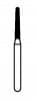 NTI Diamond Bur, FG, Taper Round End, #F856, 1.2 mm, Fine Grit, Red Ring, 5/Pk, F856-012 thumbnail 2
