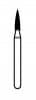 NTI Diamond Bur, FG, Flame, # F860, 1.2 mm Diameter, Fine Grit, Red Ring, 5/Pk, F860-012 thumbnail 2