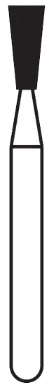 Solo Diamond Single Use Burs, FG, Inverted Cone, #0316.4, 1.6 mm, Coarse, Green, 25/Pk, 807016C thumbnail 2