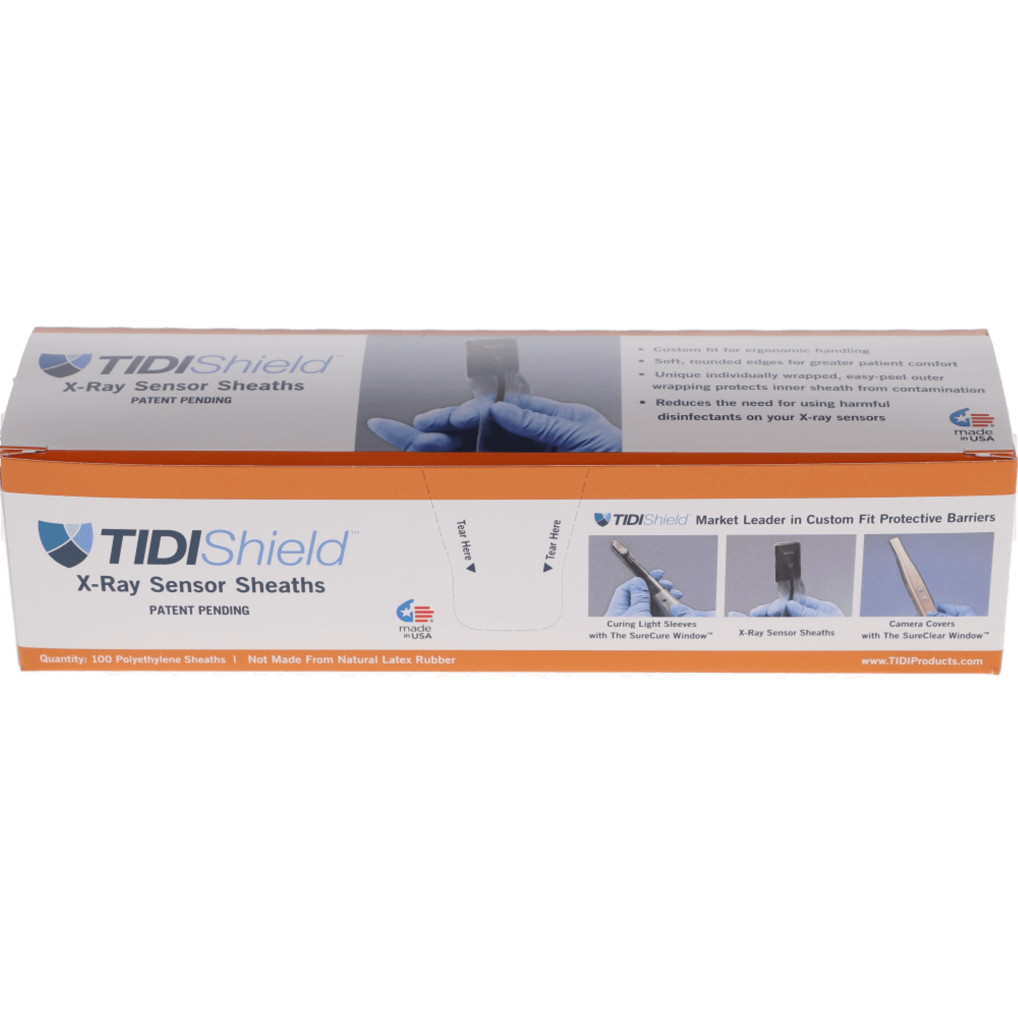 TidiShield Custom Digital X-ray Sensor Sheaths, for Carestream 6100 (Kodak), Size 2, Latex-Free, 500/Pk, 20979 thumbnail 3