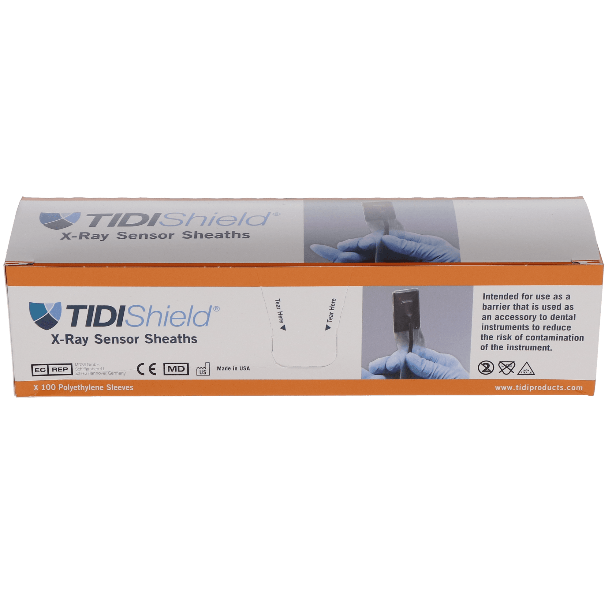TIDIShield Custom Digital X-Ray Sensor Sheaths for Schick, Size 1, Latex-Free, 500/Box, 20824 thumbnail 3