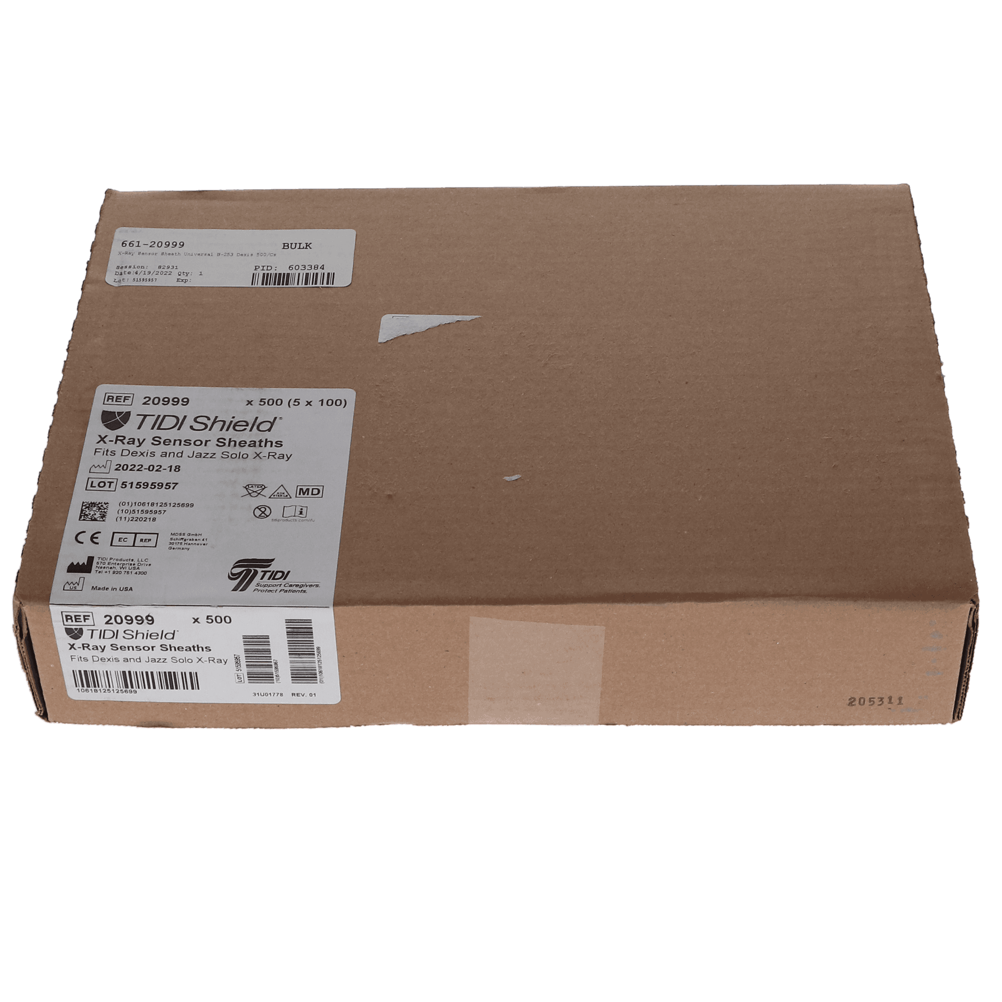 TidiShield Custom Digital X-ray Sensor Sheaths, for Dexis & Jazz Solo, Universal, Latex-Free, 500/Pk, 20999 thumbnail 9
