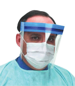 Plasdent Disposable Face Shield, Standard, 24/Pk, IC860 - Disposable Face Shield Standard, 24/Pk, IC860 - Image 1