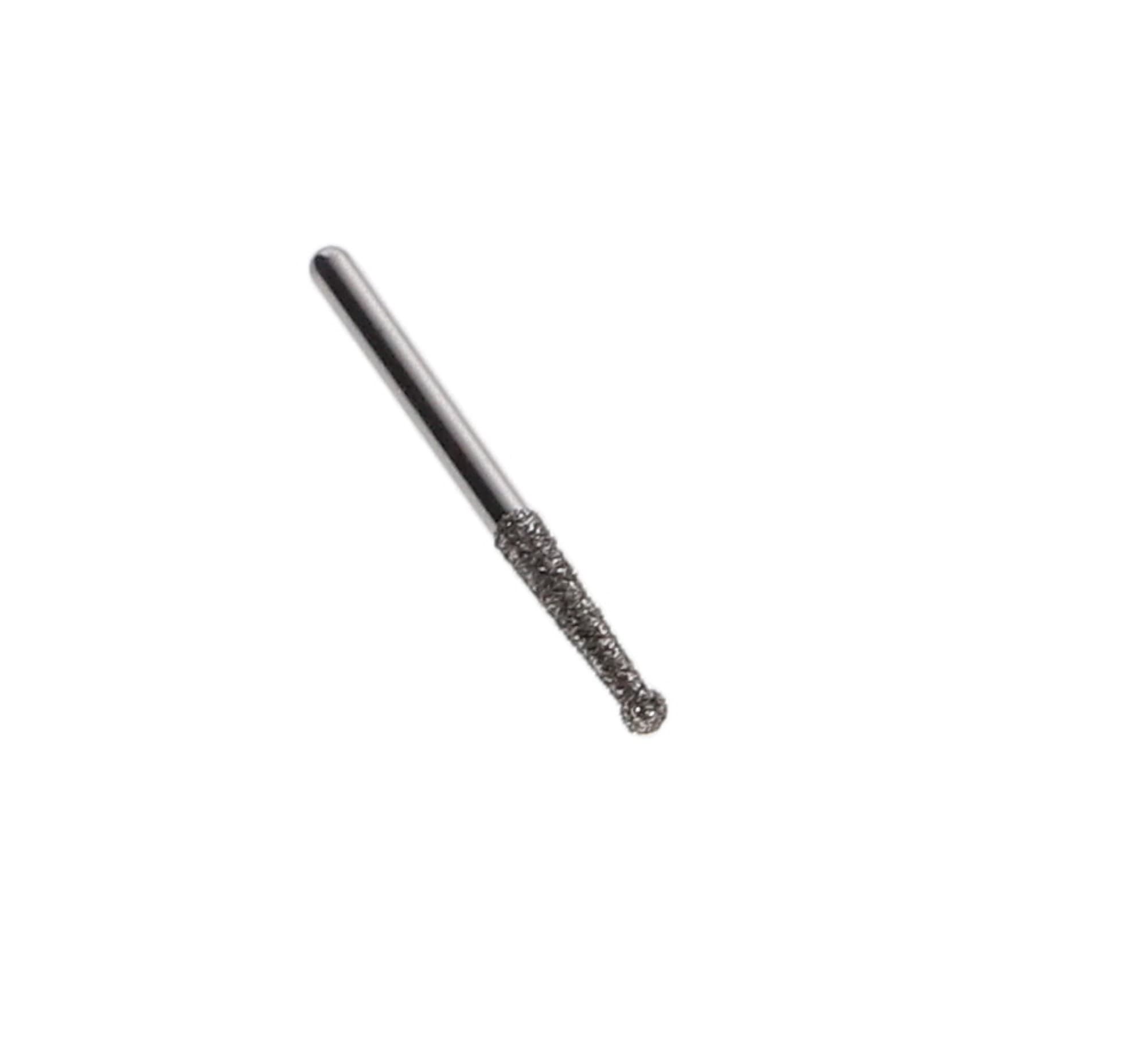 NTI Diamond Bur, FG, Round with Collar, #802L, 1.6 mm, Medium Grit, 5/Pk, M802L-016 thumbnail 3