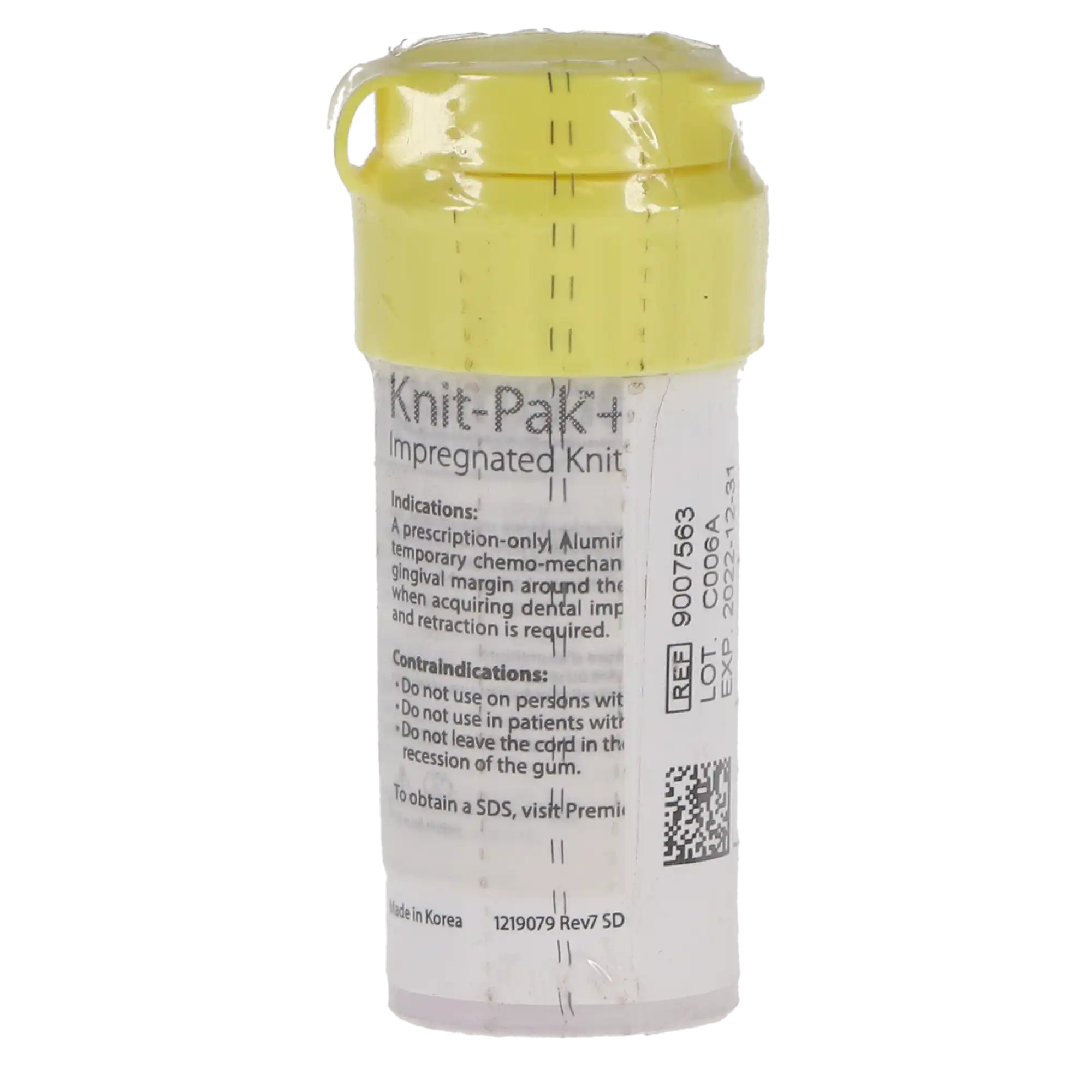 Premier Knit-Pak+ Impregnated Knitted Retraction Cord, Aluminum Chloride, Size #0, Purple, 100", 1/Pk, 9007563 thumbnail 3