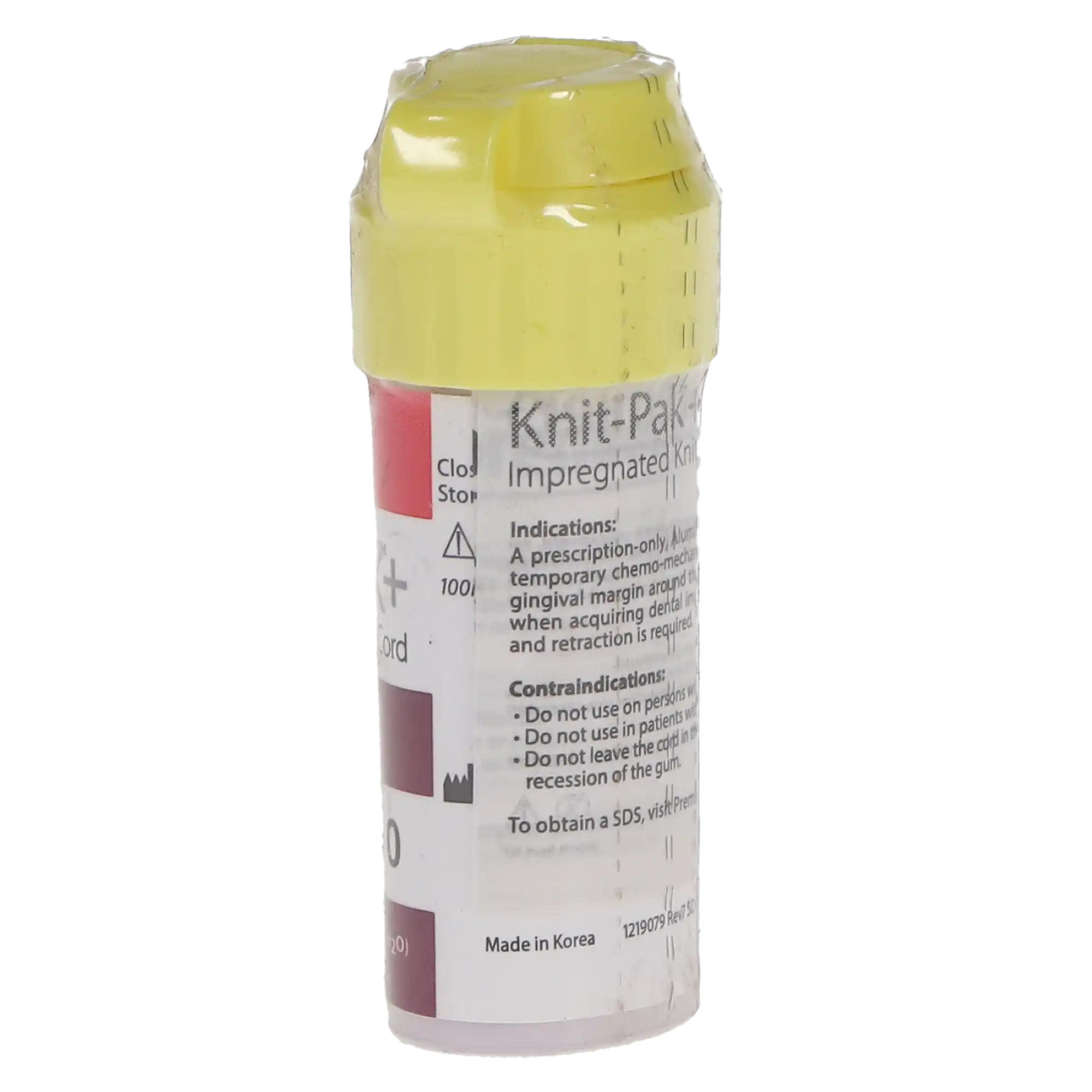 Premier Knit-Pak+ Impregnated Knitted Retraction Cord, Aluminum Chloride, Size #0, Purple, 100", 1/Pk, 9007563 thumbnail 5