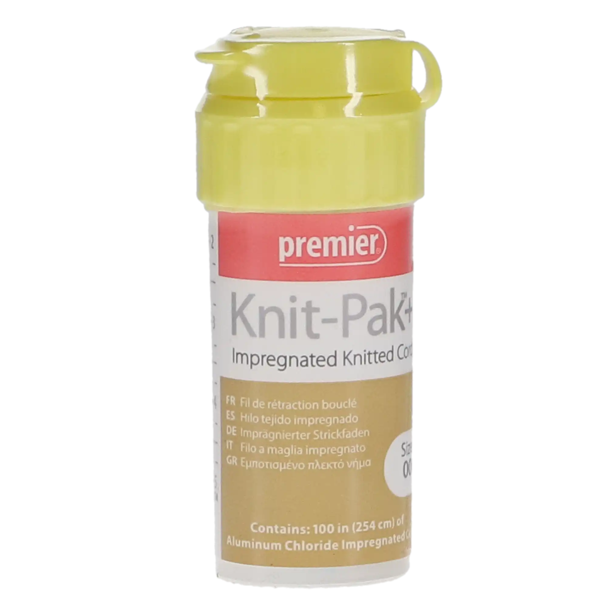 Knit-Pak+ Impregnated Knitted Retraction Cord, Size 00, Aluminum Chloride, Brown, 100" (254 cm), 1/Pk, 9007562 thumbnail 6