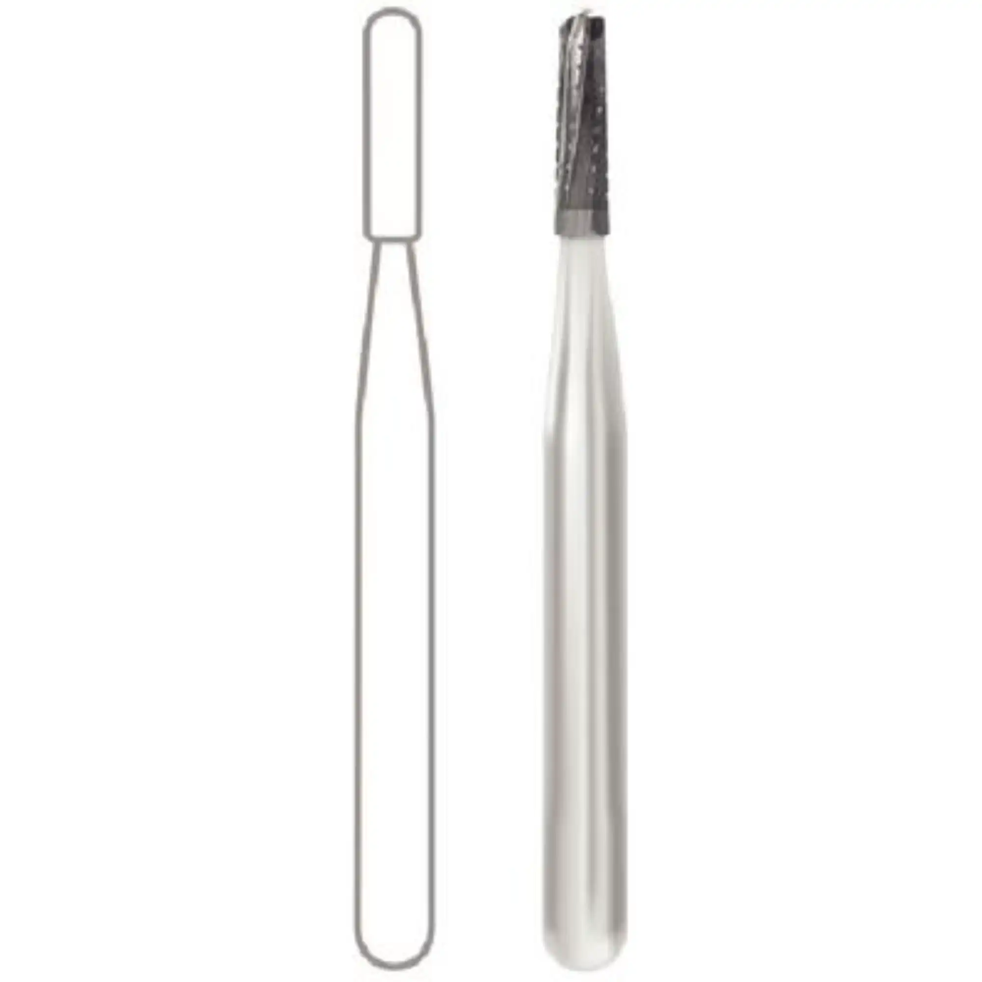 Midwest Operative Carbide Bur, FG, Straight Dome End, 1.2 mm, #1158, 10/Pk, 389257 thumbnail 2