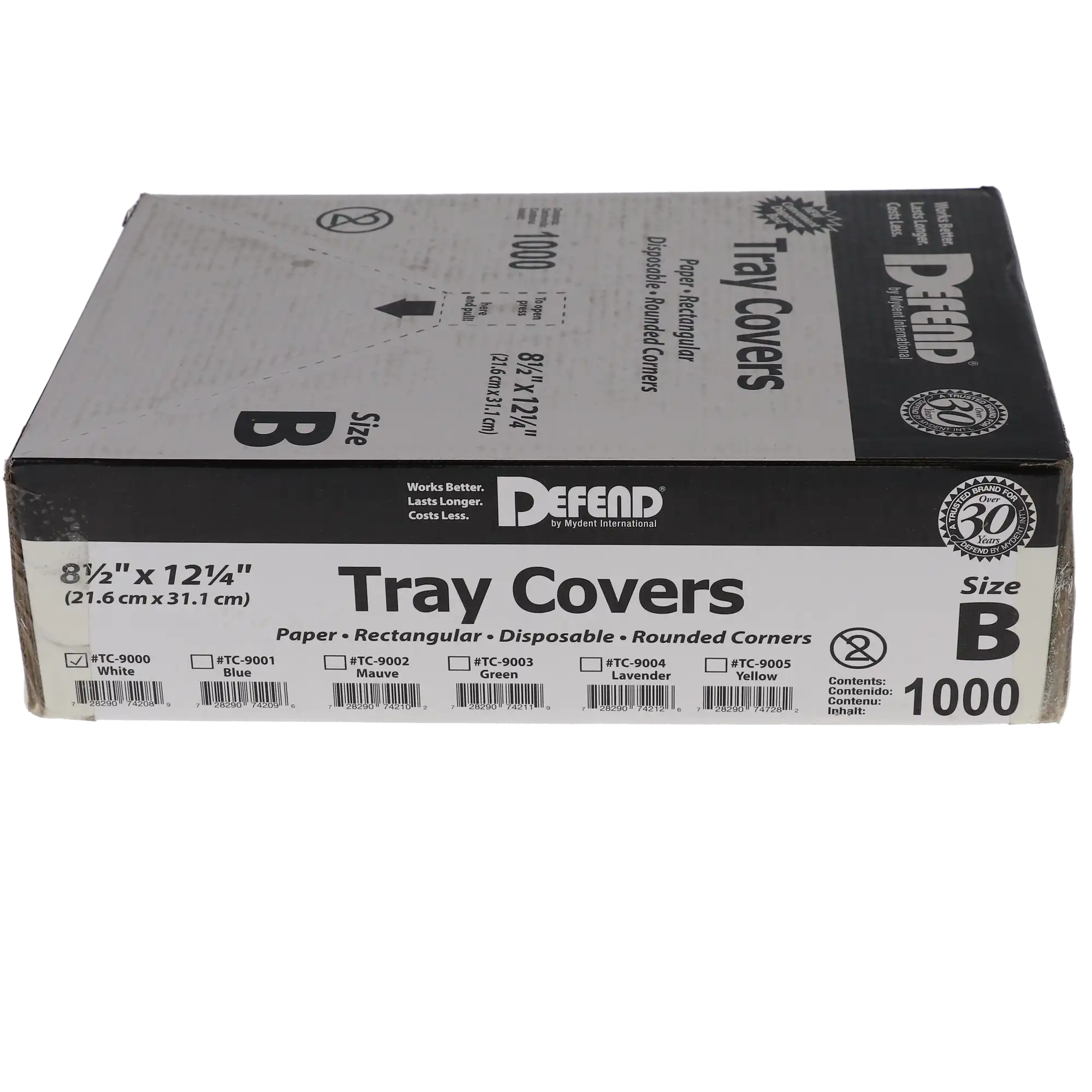 Mydent Defend Paper Tray Covers, Ritter #B, 8.5" x 12.25", White, 1000/Pk, TC9000 thumbnail 4