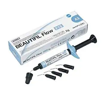 Beautifil Flow F10 High Flow Flowable Composite, Shade A1, 2g Syringe with 5 Needle Tips, Refill, #1461 thumbnail 9