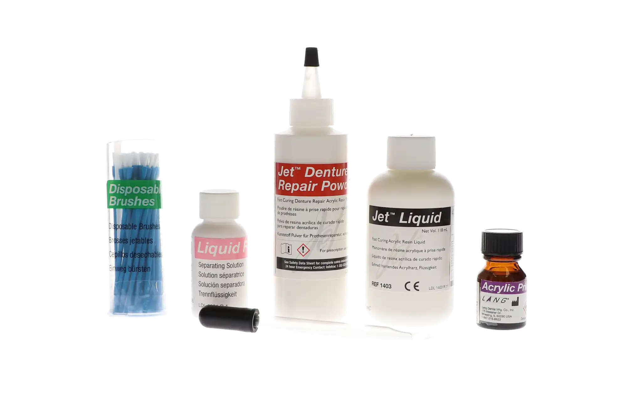 Lang Dental Jet Denture Repair Acrylic Professional Package, Clear, 1223-CLR thumbnail 16