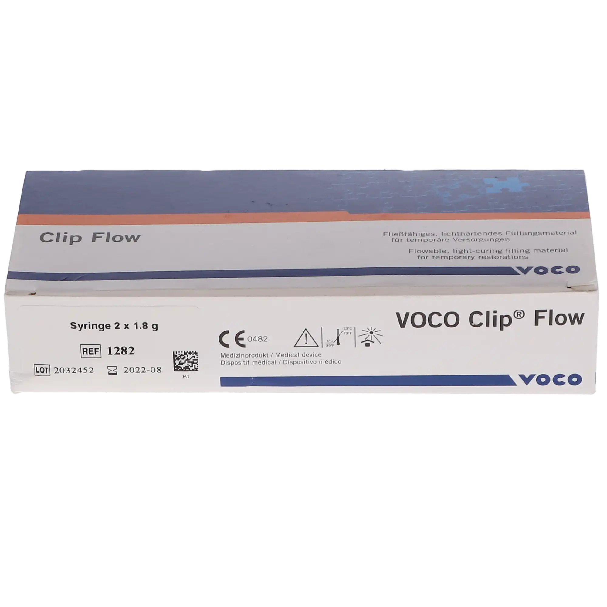 VOCO Clip Flow Light-Cured Flowable Temporary Filling Material, 1.8g Syringe, Pack of 2, Ref 1282 thumbnail 15