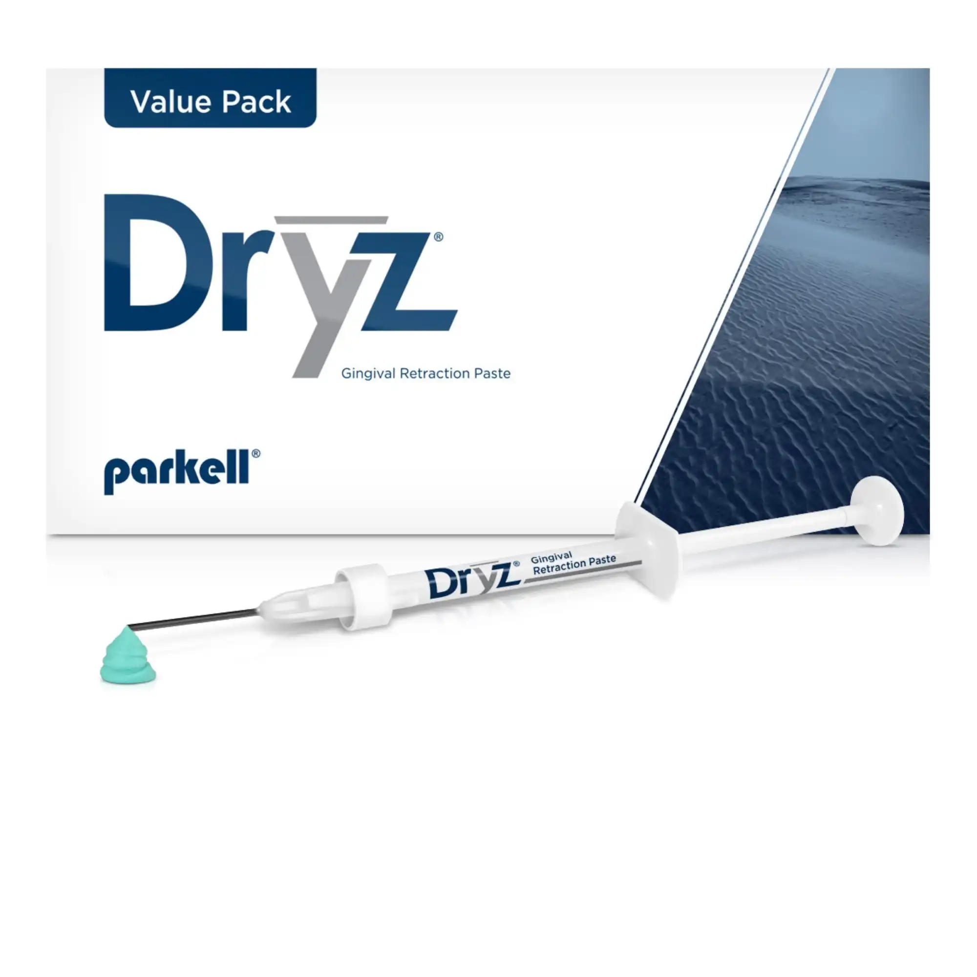 Dryz Blu Gingival Hemostatic Retraction Paste Syringe Value Pack, 25 x 0.5 mL (0.85 g) Syringes + 55 Applicator Tips, S191 thumbnail 2