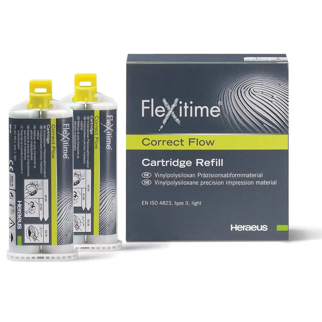 Flexitime VPS Impression Material, Cartridge Refill, Medium Flow, 50 ml, 2/Pk, 40005041 thumbnail 2