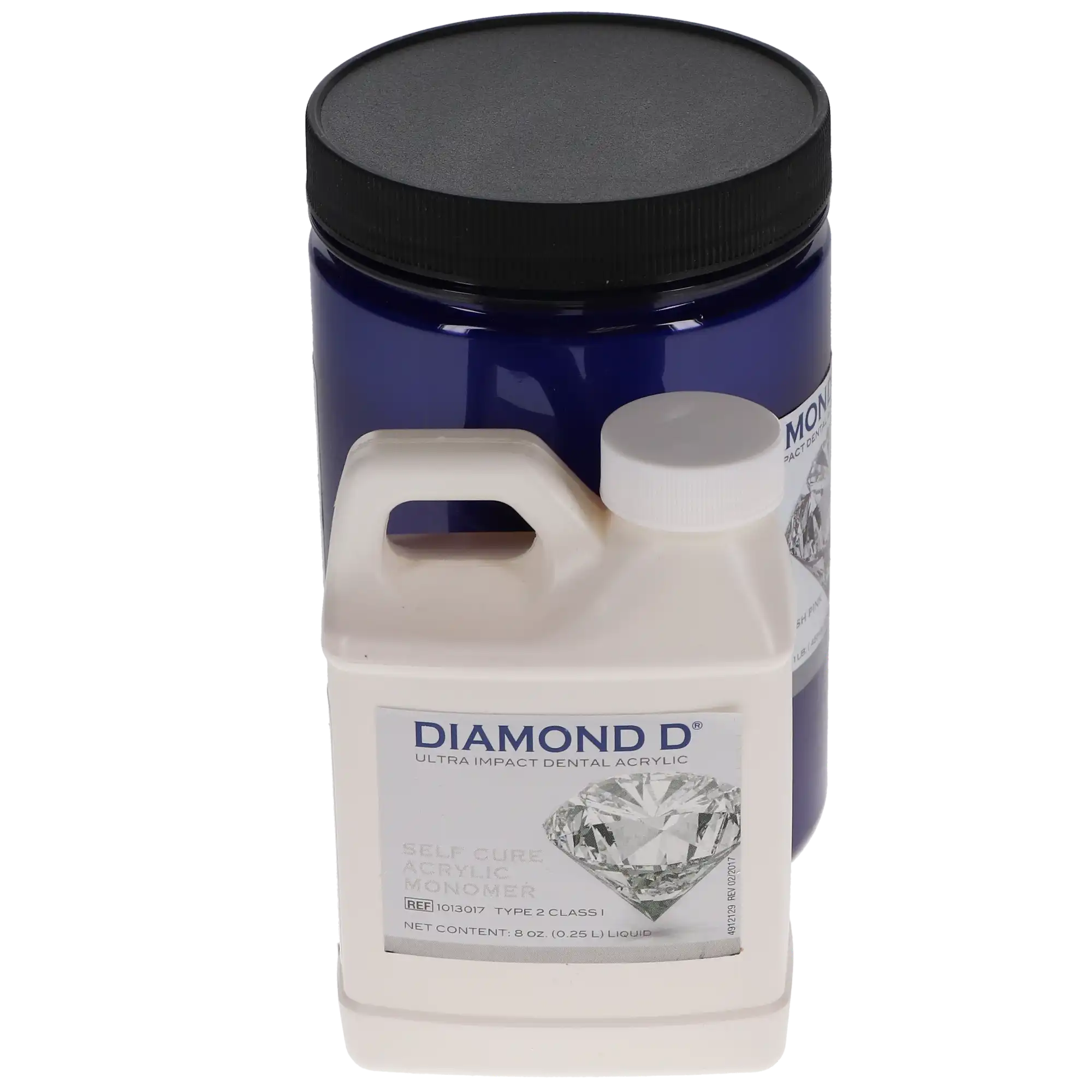 Diamond D Ultra Impact Acrylic, Self-Cure, Powder/Liquid Kit, Light Reddish Pink, 1 lb Powder & 8 oz Liquid, 1/Pk, 1013075 thumbnail 9