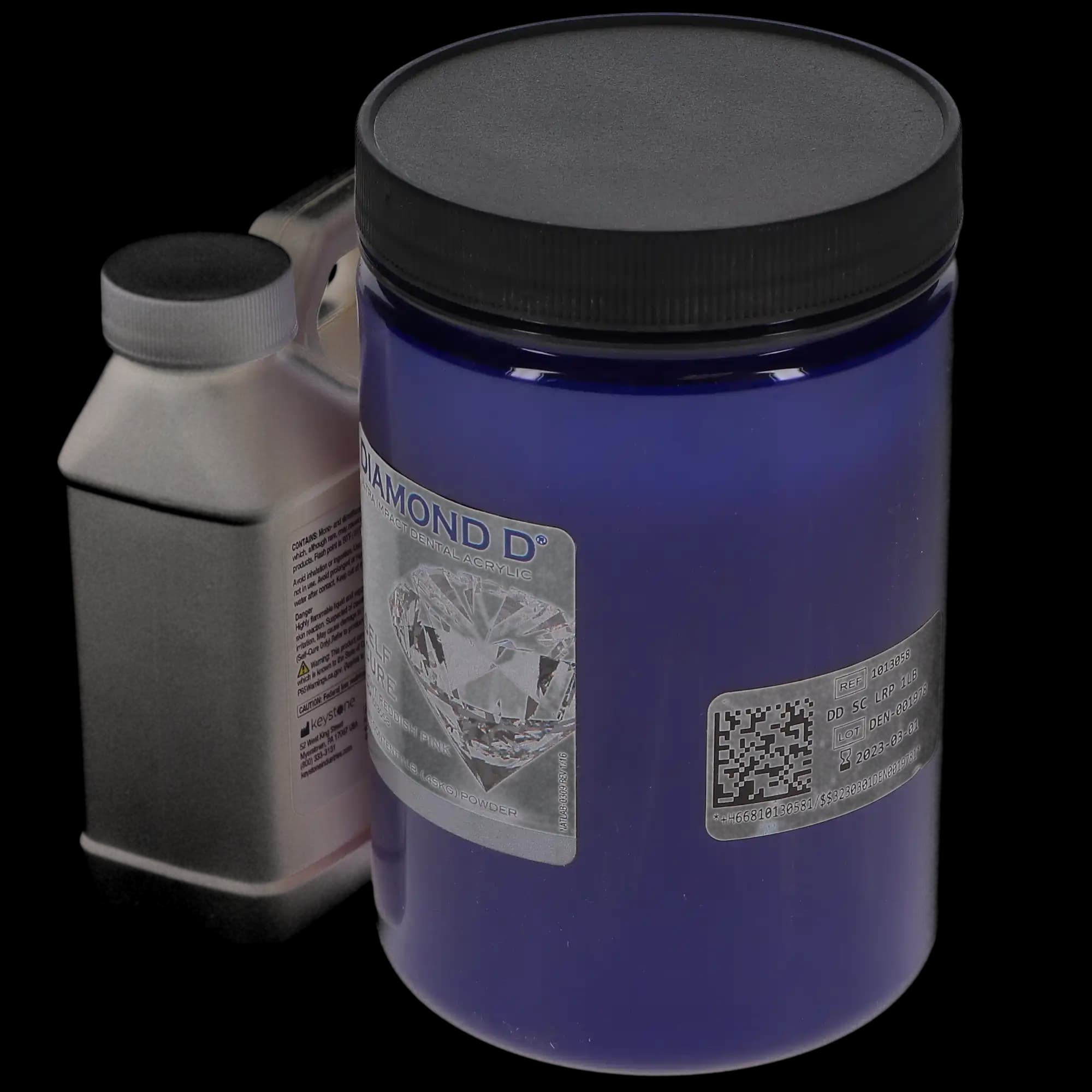 Diamond D Ultra Impact Acrylic, Self-Cure, Powder/Liquid Kit, Light Reddish Pink, 1 lb Powder & 8 oz Liquid, 1/Pk, 1013075 thumbnail 10