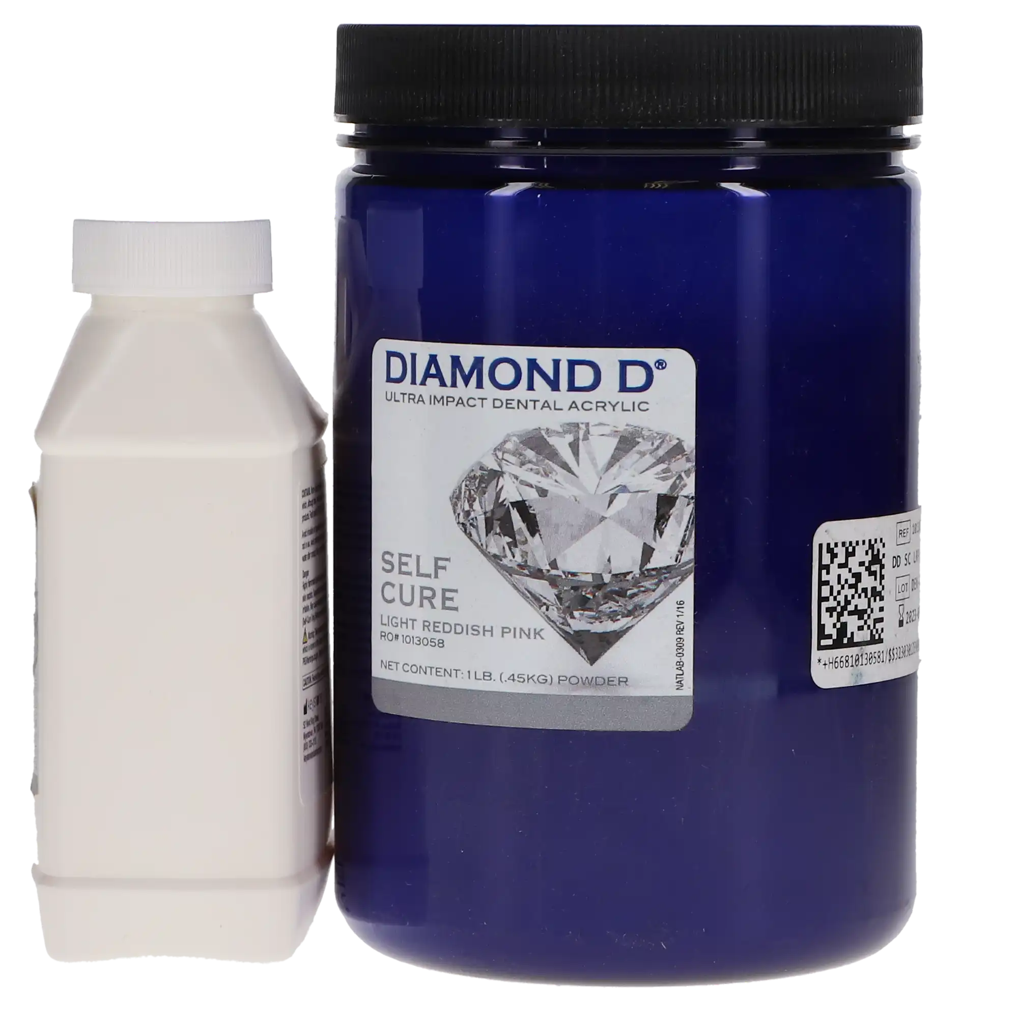 Diamond D Ultra Impact Acrylic, Self-Cure, Powder/Liquid Kit, Light Reddish Pink, 1 lb Powder & 8 oz Liquid, 1/Pk, 1013075 thumbnail 13