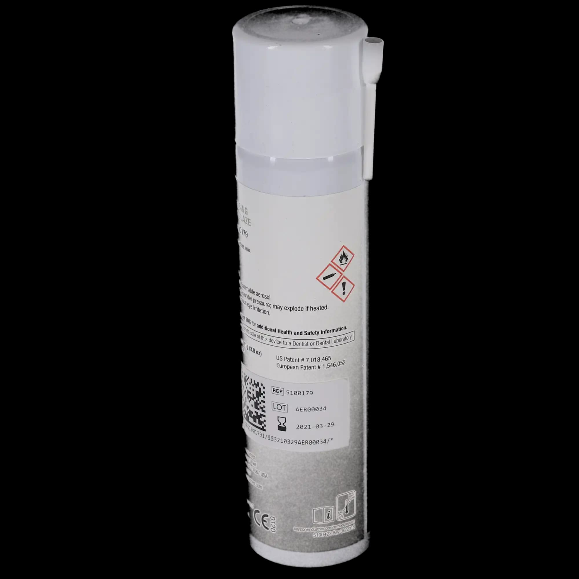 Enamelite Nova Low-Fusing Dental Ceramic Spray Glaze, Medium, 3.9 oz (111g), 1/Pk, 5100179 thumbnail 9