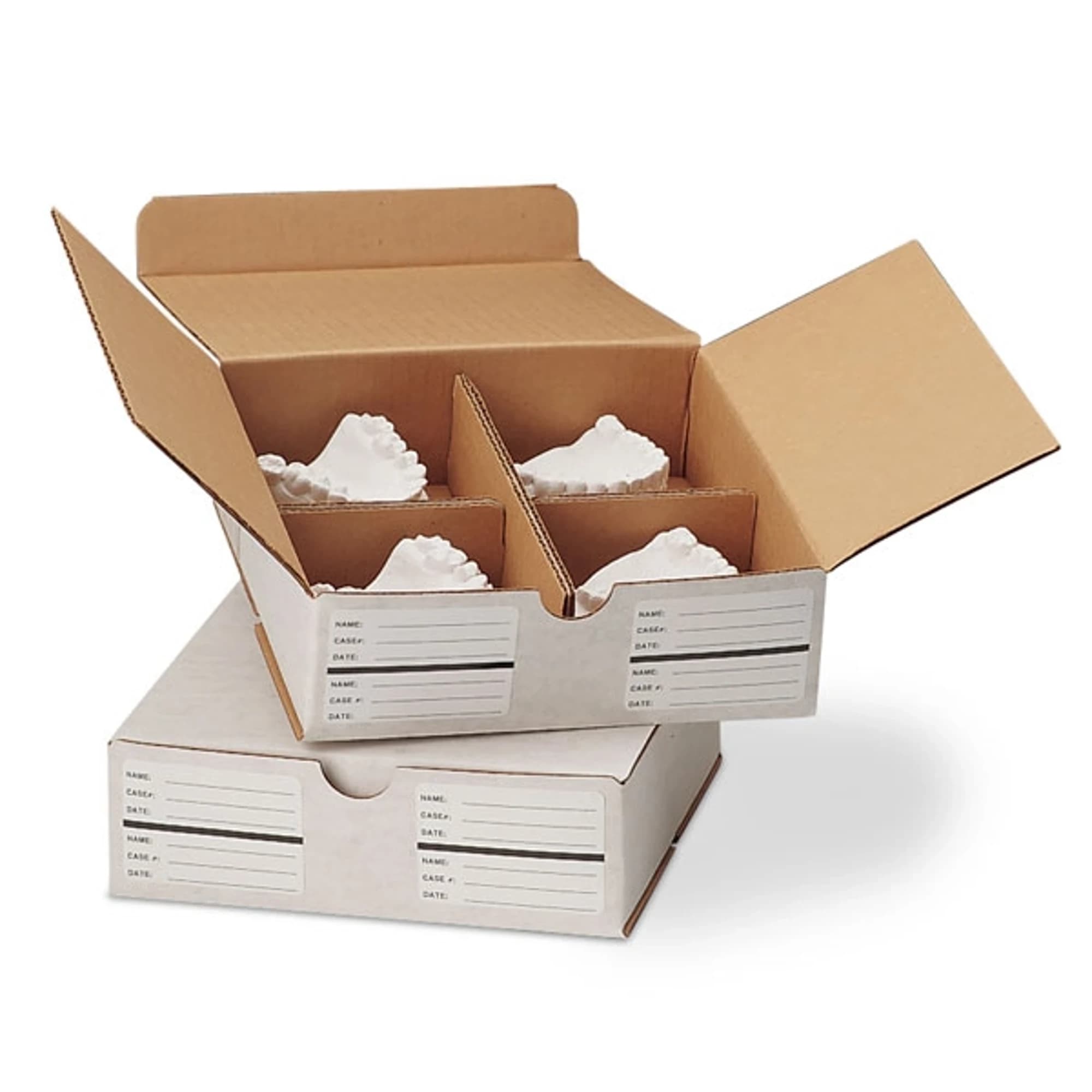 Keystone Model Storage Box, 7" x 7" x 2", 4 Compartments, 25/Box, 9582740 thumbnail 4