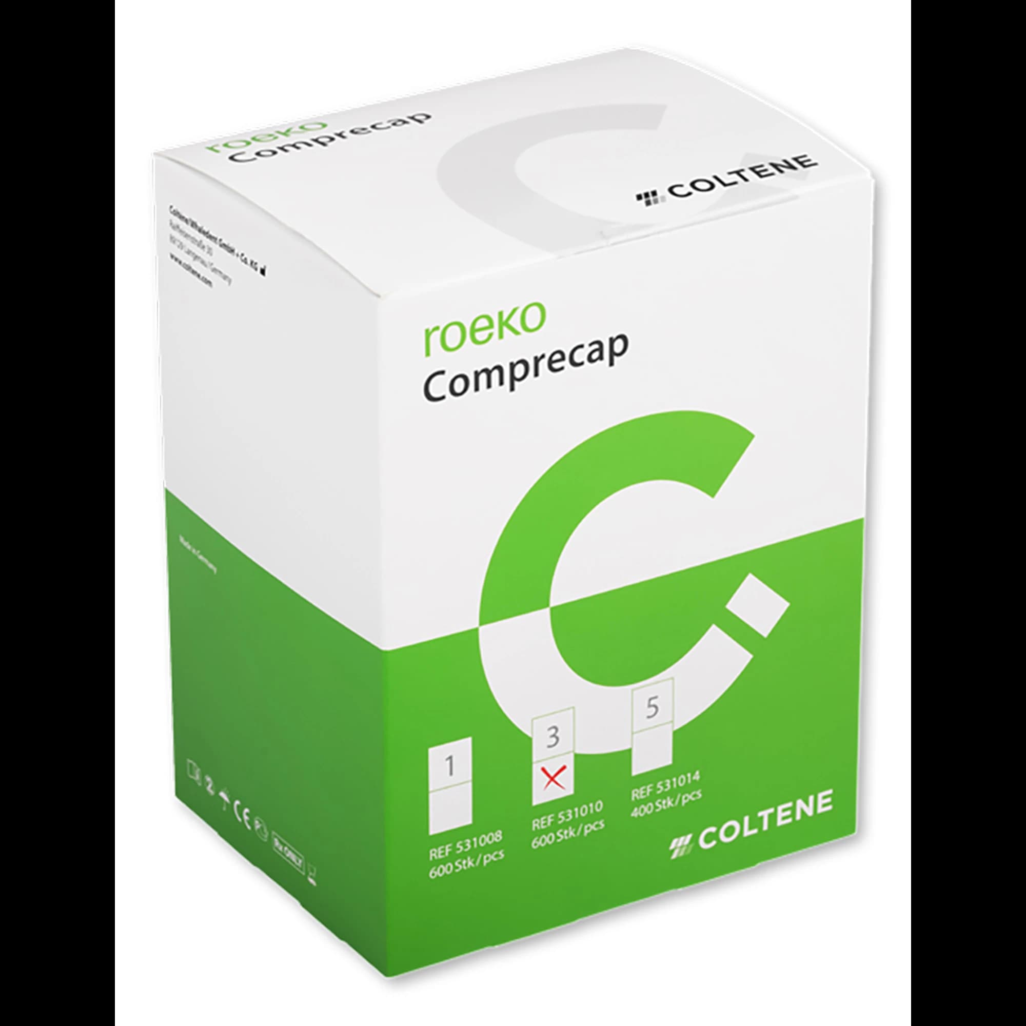 Roeko Comprecap Compression Caps, Size 3 (Medium, 10mm), 600/Box, Ref 531010 - Roeko Comprecap Compression Caps Size 3, 531010 - Image 1