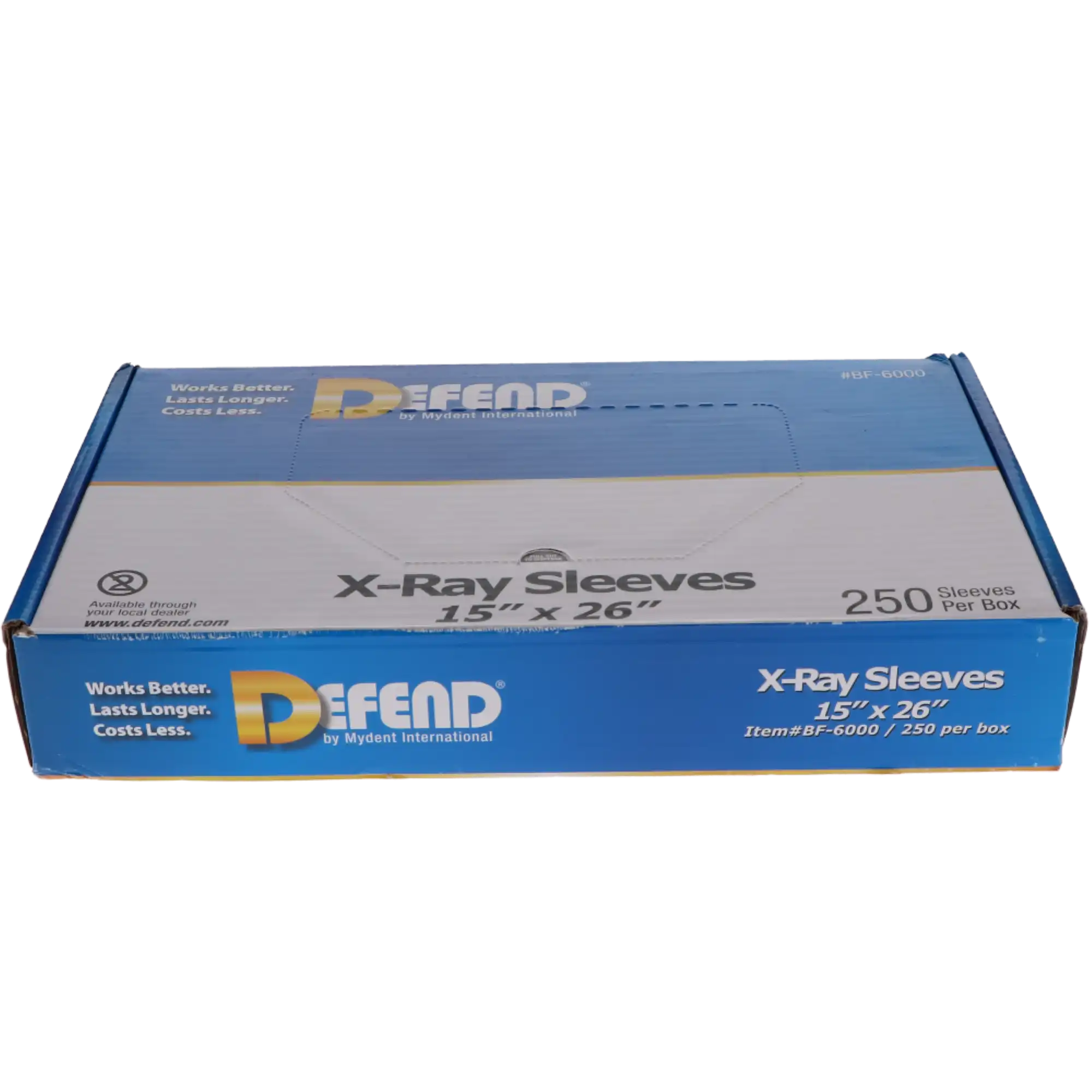 Defend X-Ray Head Sleeves/Covers, Clear, 15" x 26", 250/Pk, BF6000 thumbnail 4