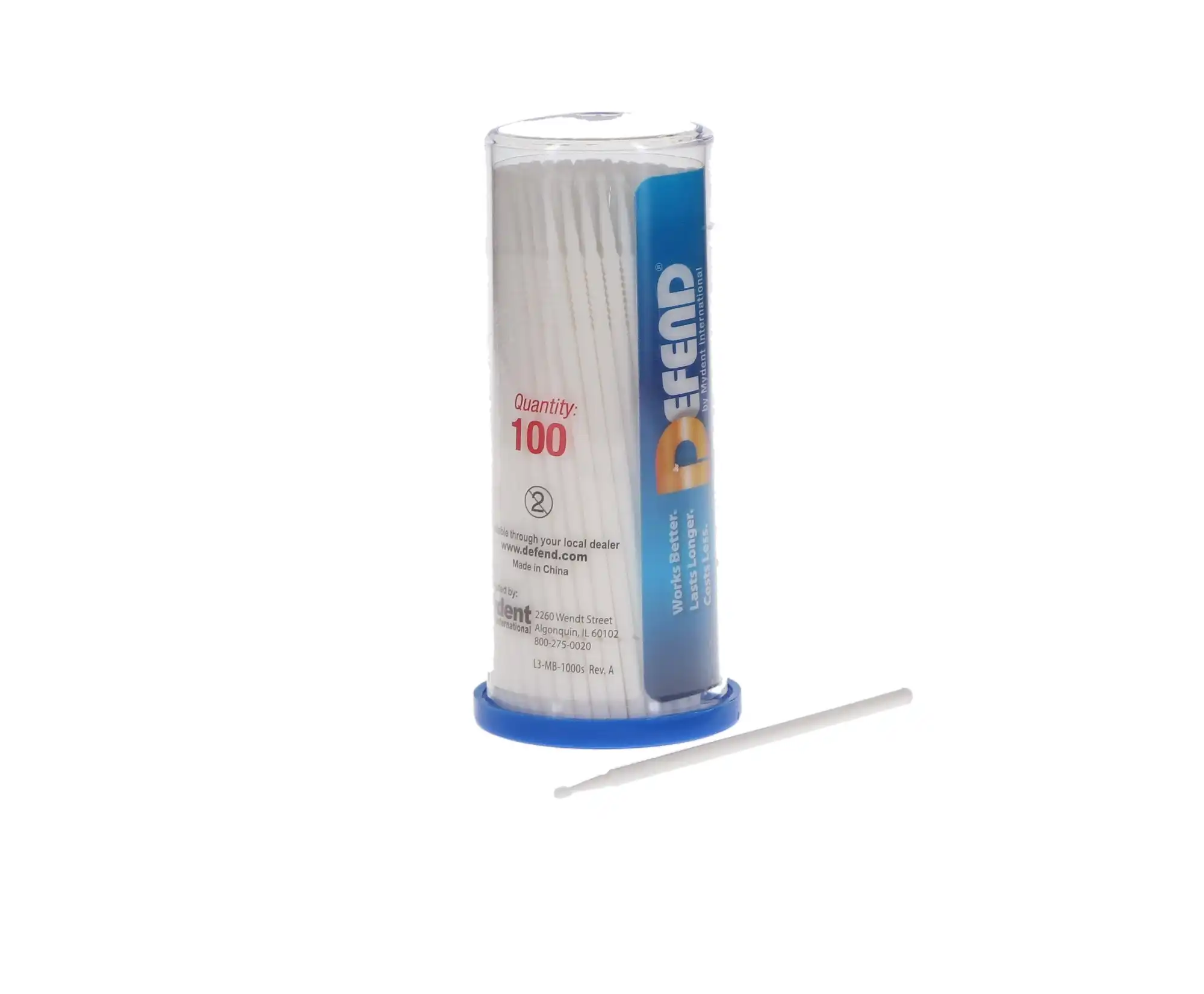 Defend Micro Applicators, Disposable, Super Fine, White, 100/Pk, MB1000 thumbnail 3