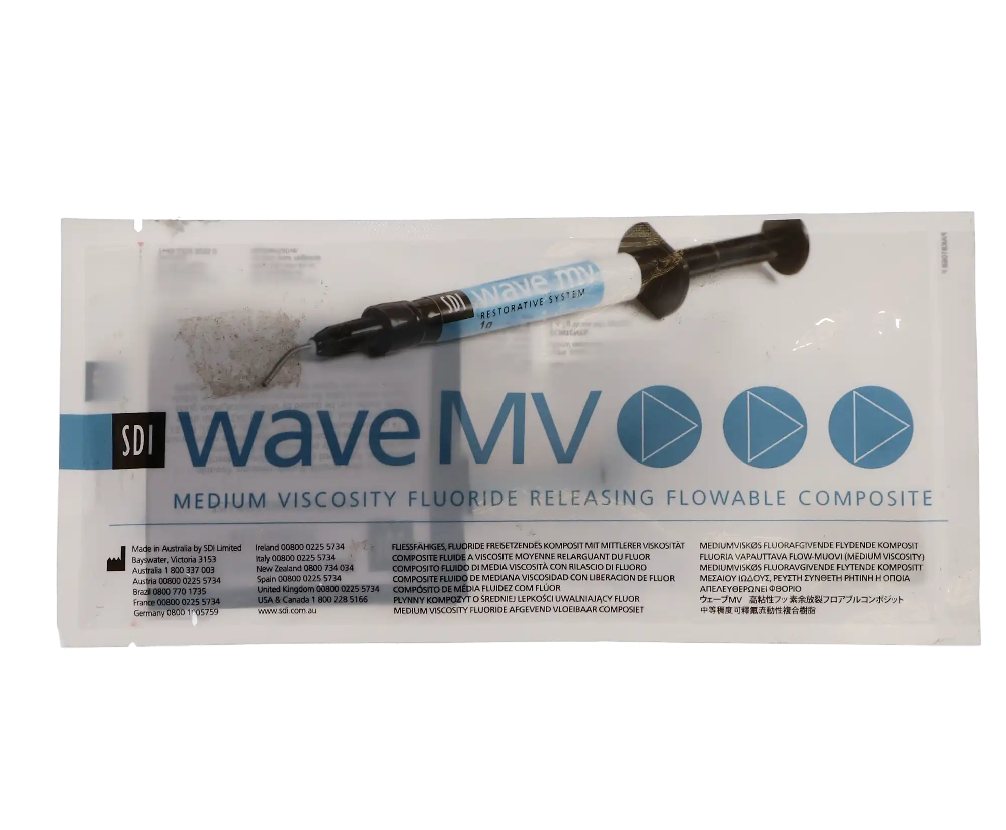 SDI Wave MV Nanofilled Flowable Composite, Light-Cure, Syringe Refill, Medium Viscosity, Shade A2, 1 g Syringe with 5 Tips, 1/Pk, 8310203 thumbnail 7