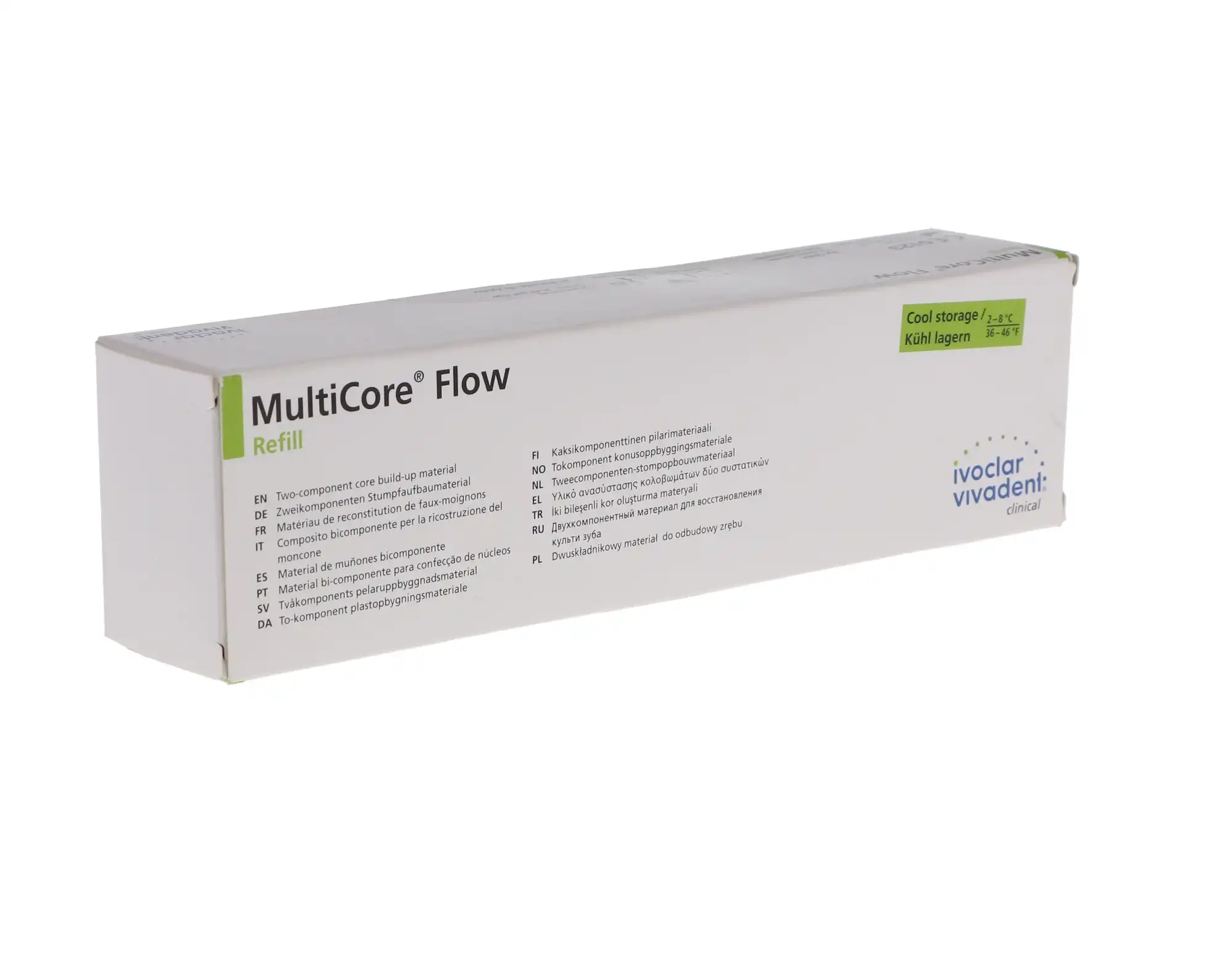 Ivoclar Vivadent MultiCore Flow Composite Core Build-Up Material, Dual-Cure, Automix Syringe Refill, 10 g, Medium, 1/Pk, 604167 thumbnail 4