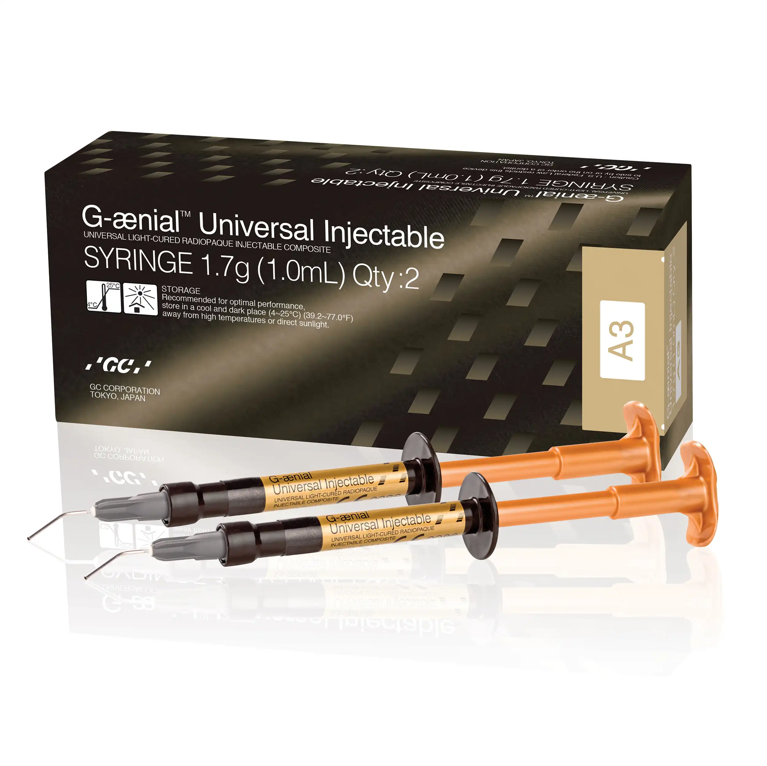 G-aenial Universal Injectable Composite, Syringe, 1.7 g, Shade A3, 1/Pk, 901491 - G-aenial Universal Injectable, Syringe, 1.7 g, A3, 1/Pk - Image 1