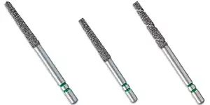 Two Striper Diamond Bur, FG, Wheel, #860, 3.5 mm, Fine, Red, 5/Pk, 2015553 thumbnail 2