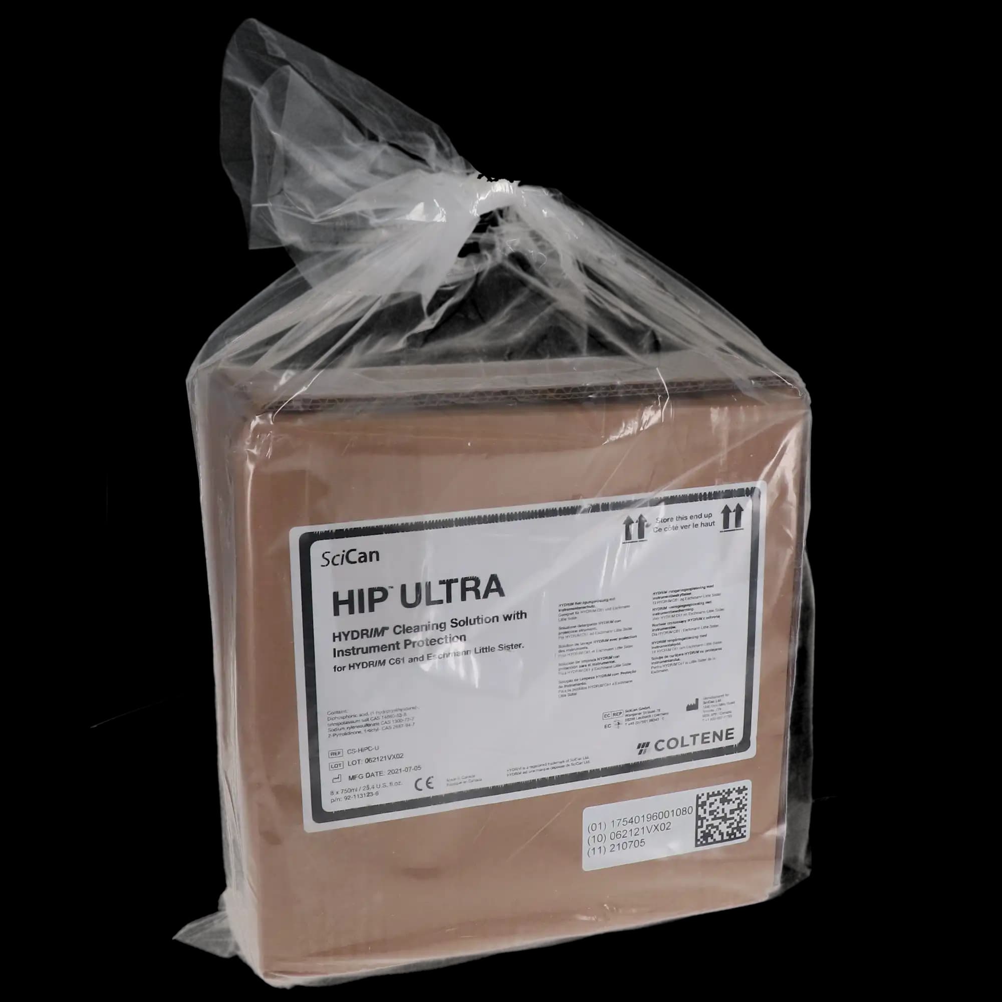 HIP Ultra HYDRIM Cleaning Solution with Instrument Protection, 750 mL Pouches, 8/Case, CS-HIPC-U thumbnail 3