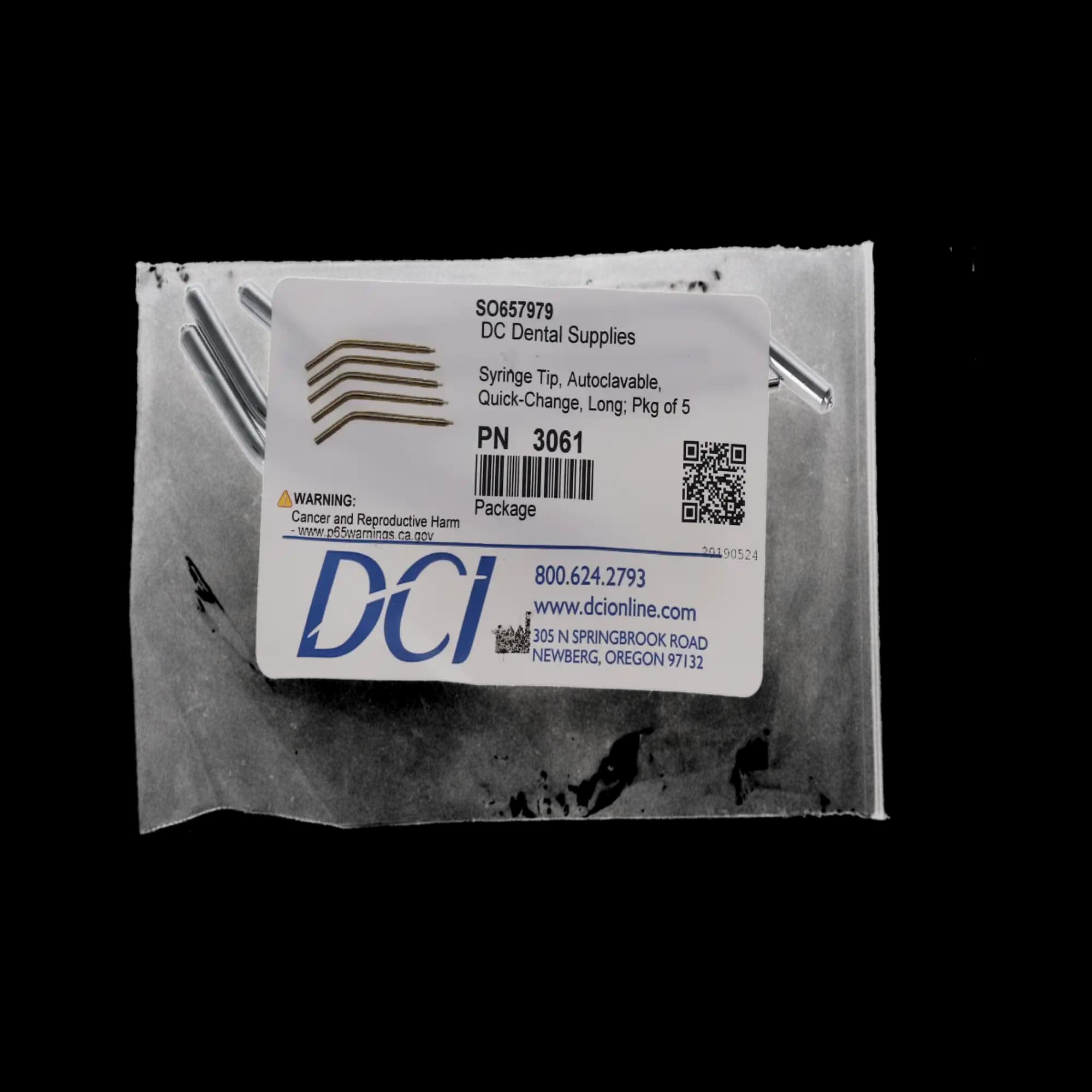 DCI Quick-Change Autoclavable Air/Water Syringe Tip, Standard Long, 5/Pkg, 3061 thumbnail 5