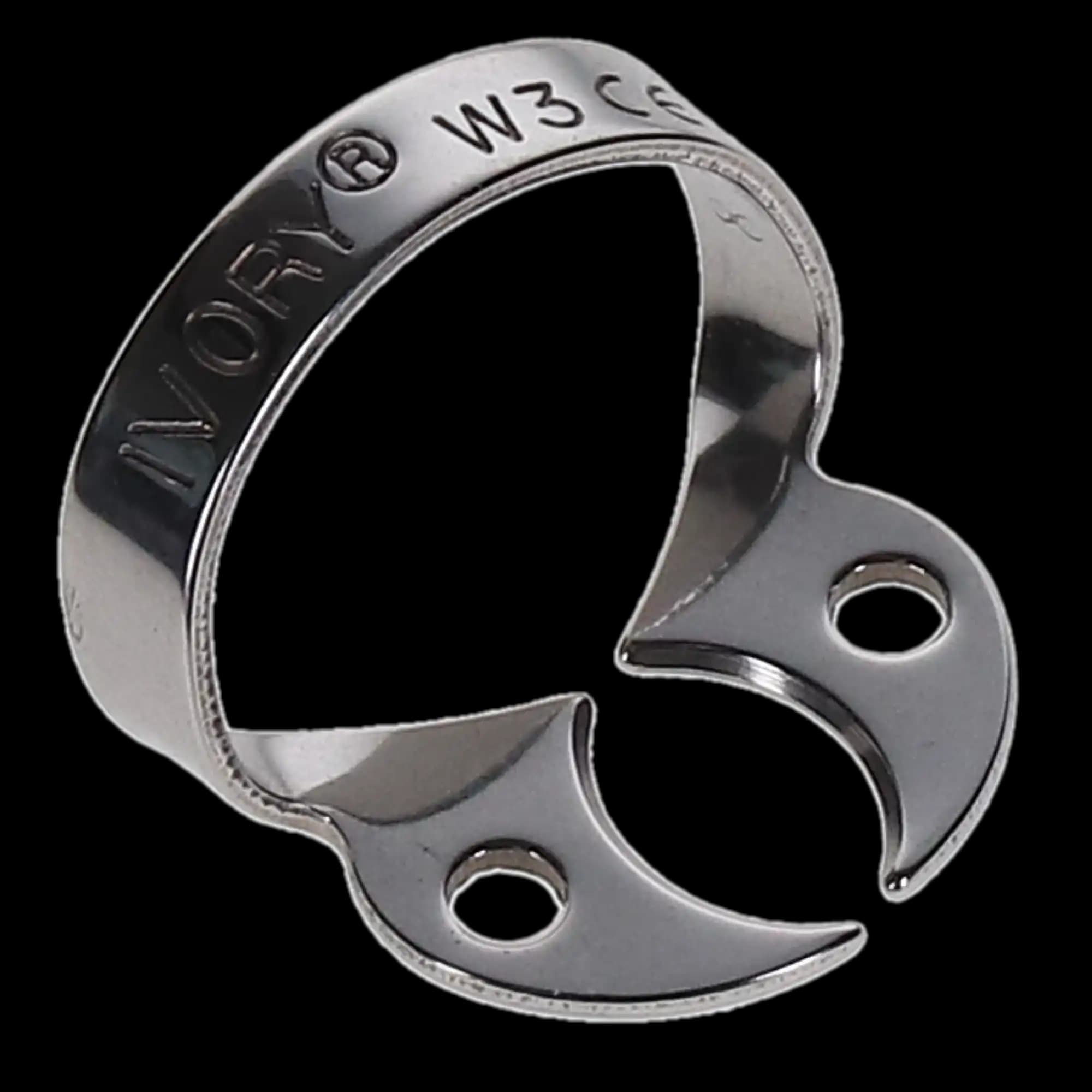 Ivory Stainless Steel Wingless Rubber Dam Clamp #W3, Small Lower Molars, 1 Each, 50057522 thumbnail 5