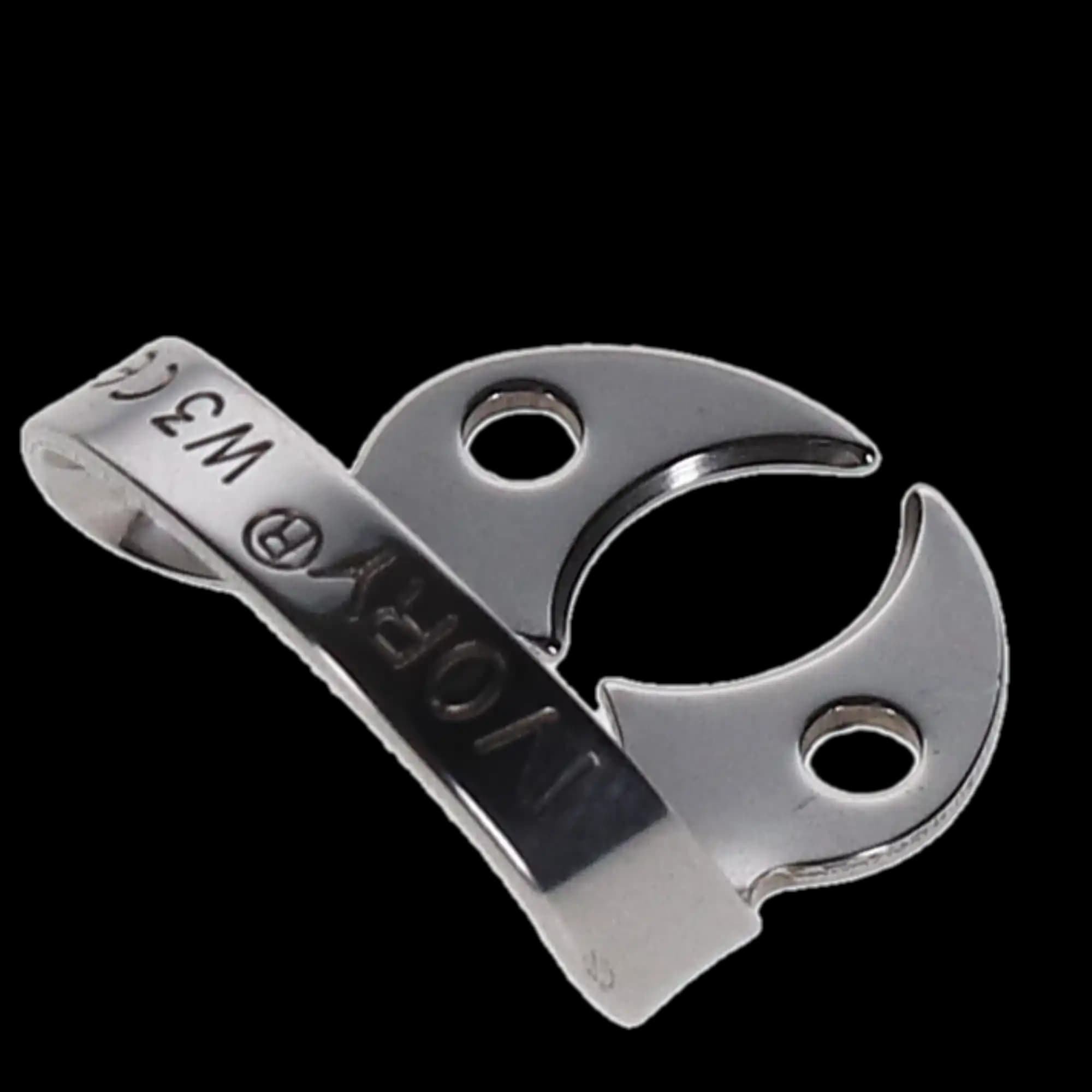 Ivory Stainless Steel Wingless Rubber Dam Clamp #W3, Small Lower Molars, 1 Each, 50057522 thumbnail 6