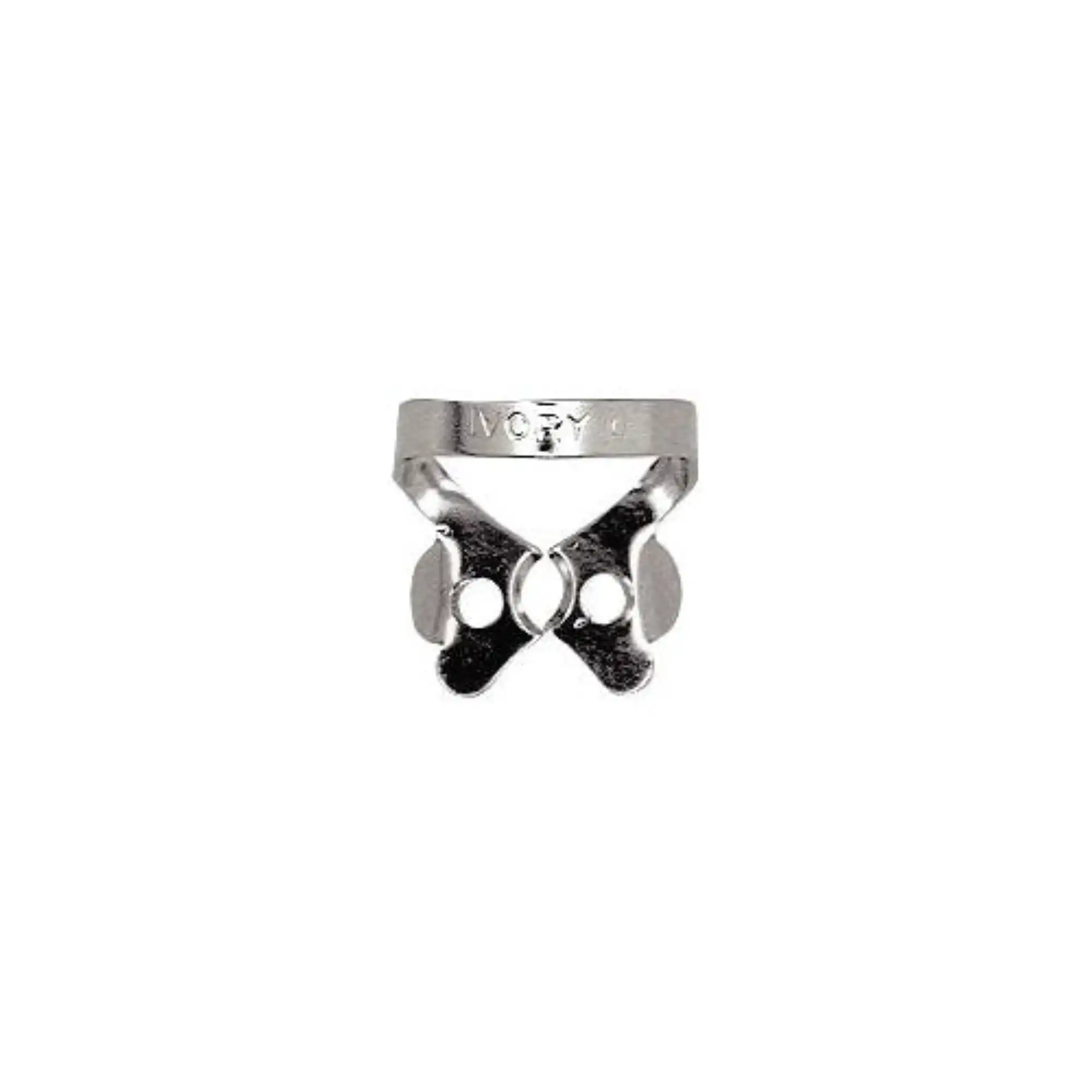 Ivory Rubber Dam Clamp #0, Winged, Stainless Steel, Regular Bicuspid, 1/Pk, 50057304 thumbnail 2