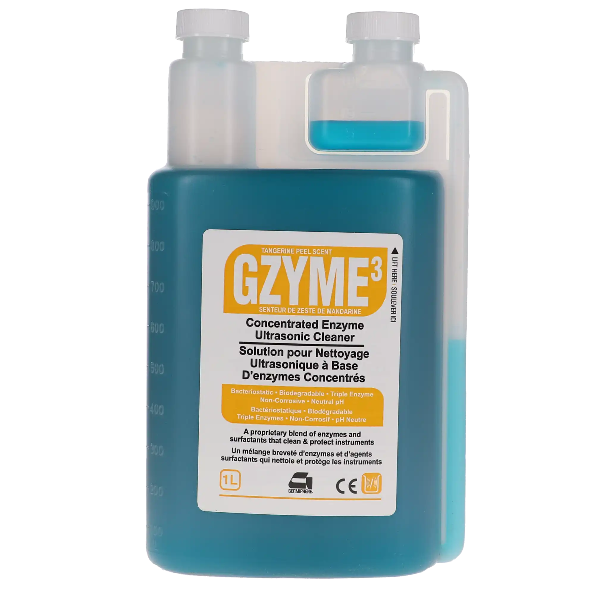 Germiphene Gzyme3 Enzymatic Cleaning Solution, 1 L Bottle, GZYX3-M thumbnail 5