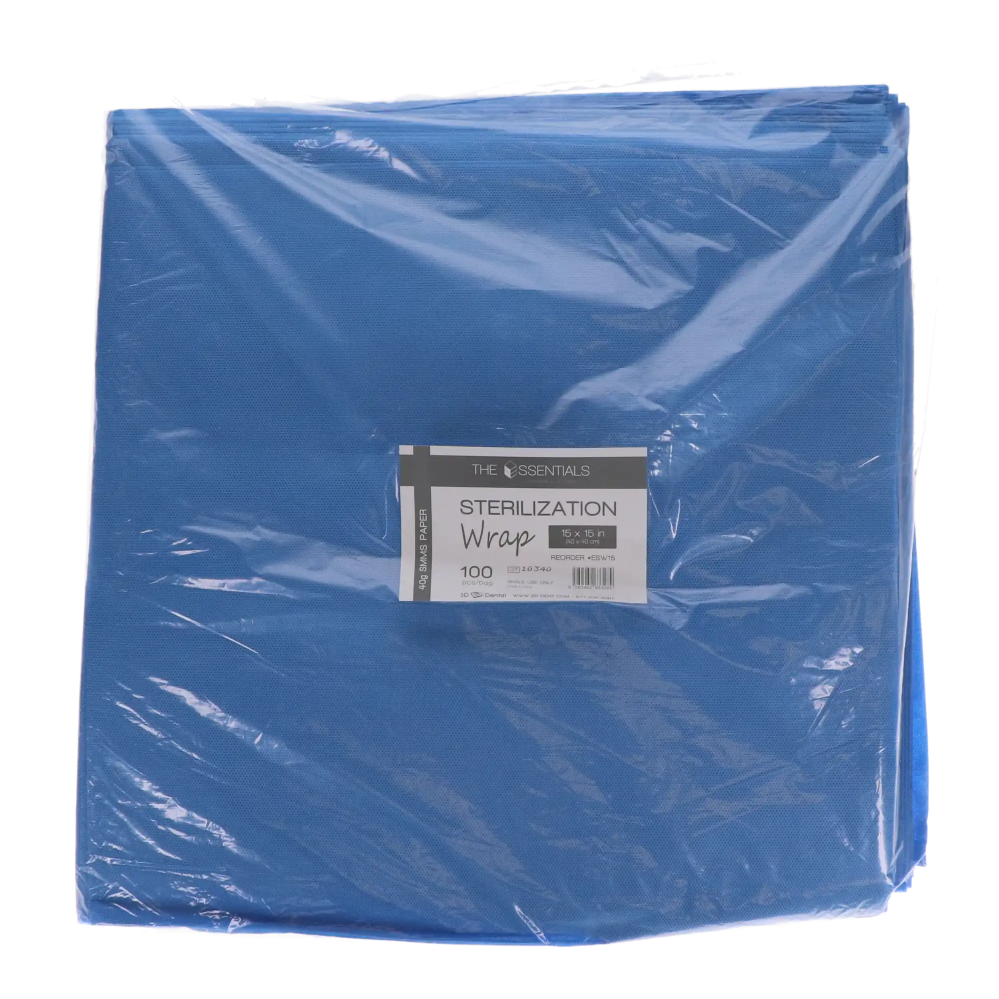 3D Dental Sterilization Wrap, 15 x 15 inches, Case of 1000 (10 bags/100), 01KZ65A7AC0VXJ6FX5DCF312C0 thumbnail 4