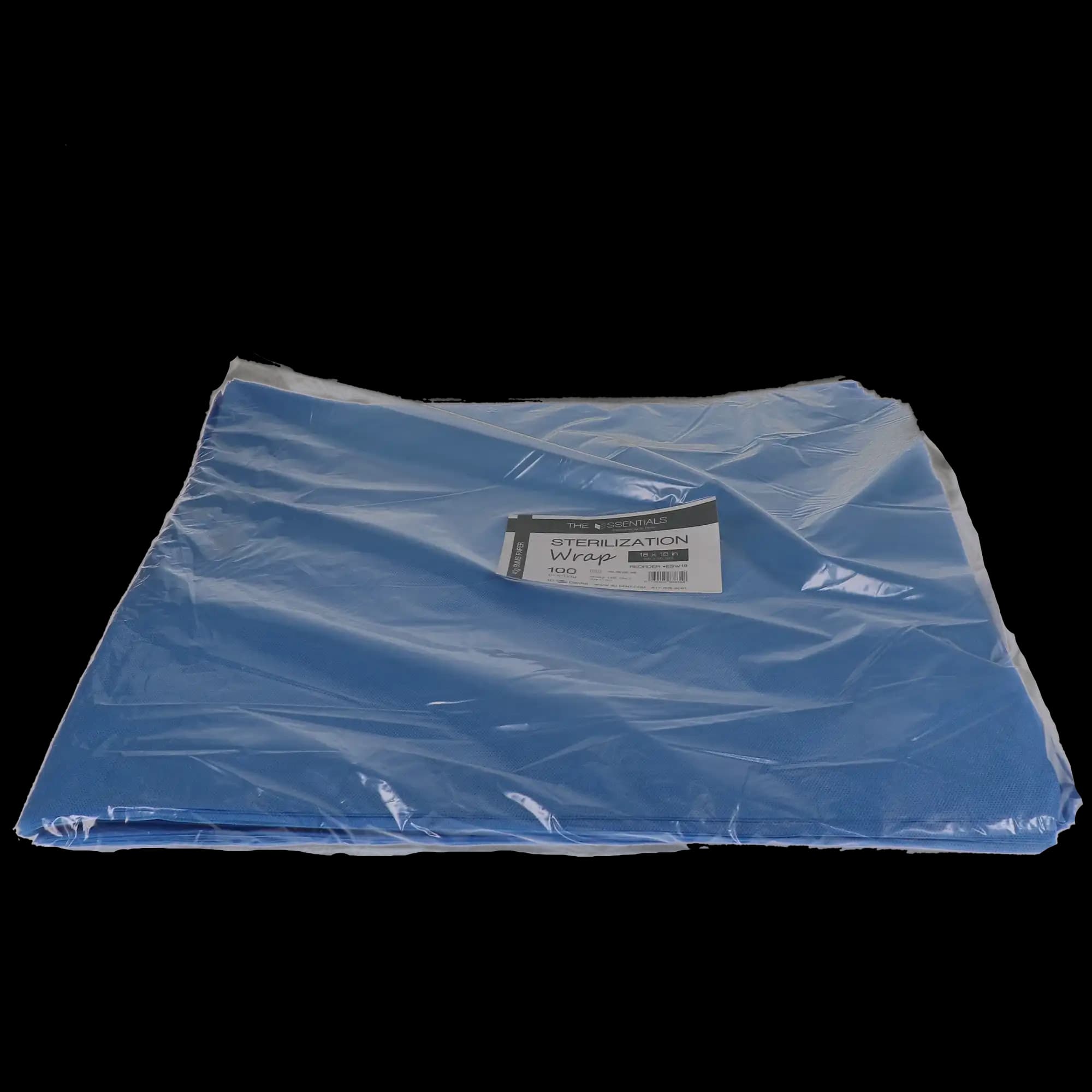 3D Dental Sterilization Wrap, 18 x 18 inches, Case of 1000 (10 bags/100) - Sterilization Wrap 18 x 18 Cas - Image 1