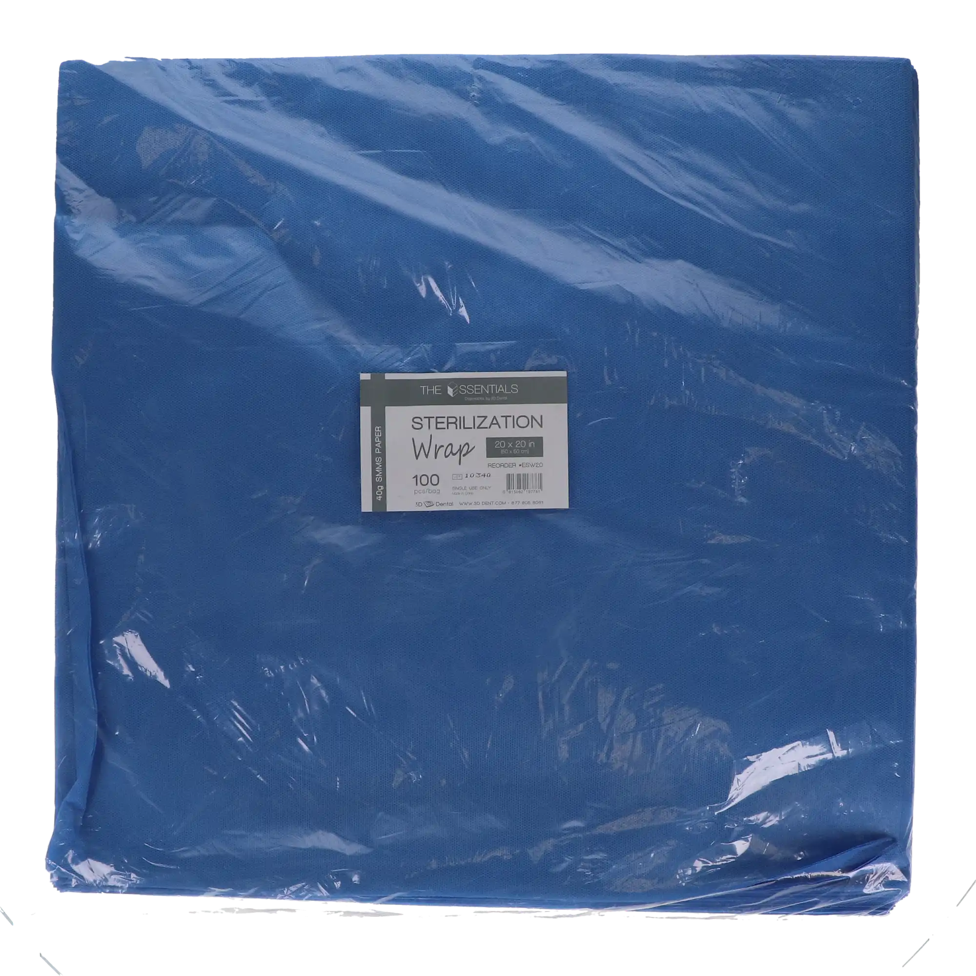 3D Dental Sterilization Wrap, 20 x 20 inches, Case of 500 (5 bags/100), 01KZ65A7ACWBNXFR657210R6WJ thumbnail 4