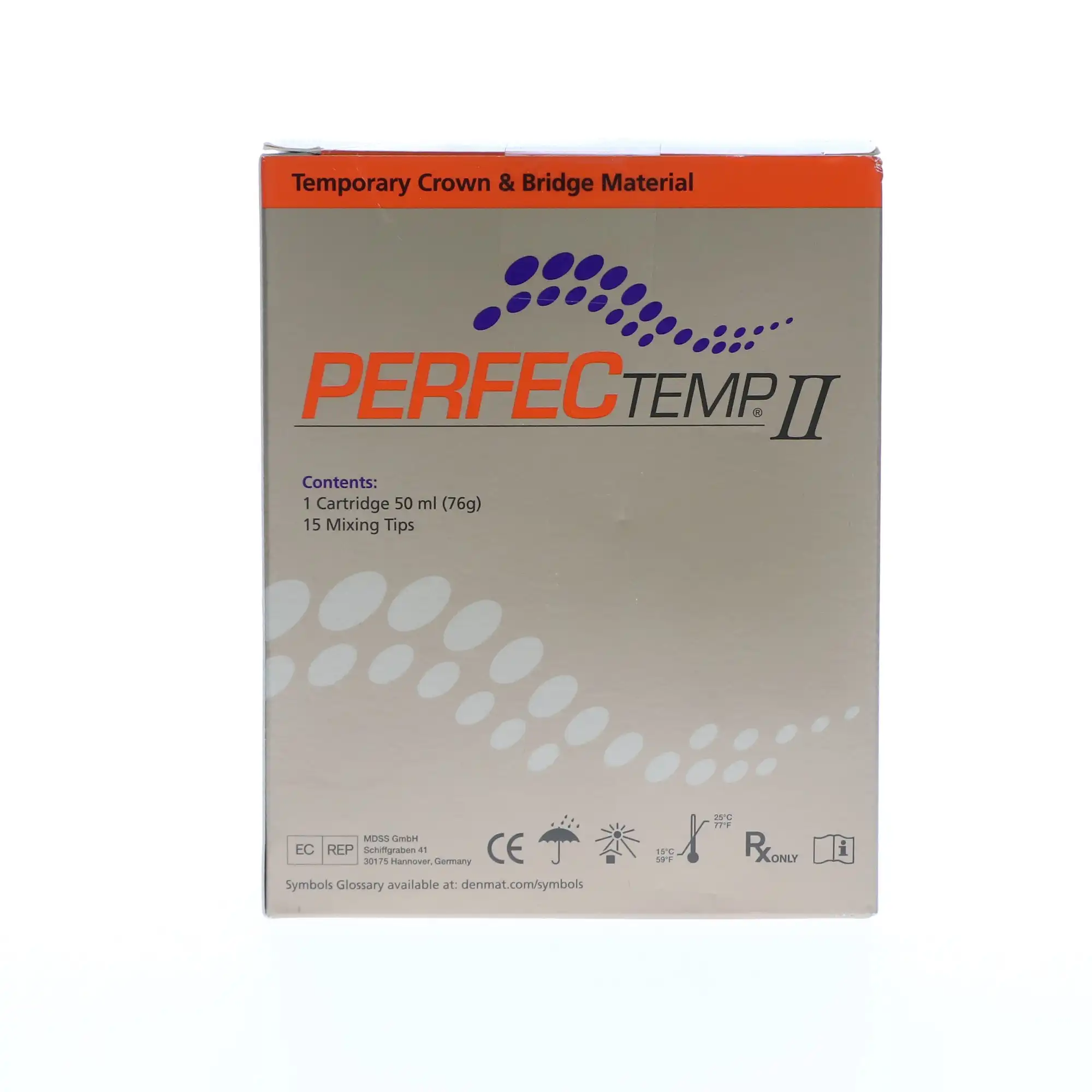 PERFECTemp II Temporary Crown & Bridge Material, Bis-Acrylic, Self-Cure, Shade A2, 50 mL Cartridge Refill, SPD1301 thumbnail 12