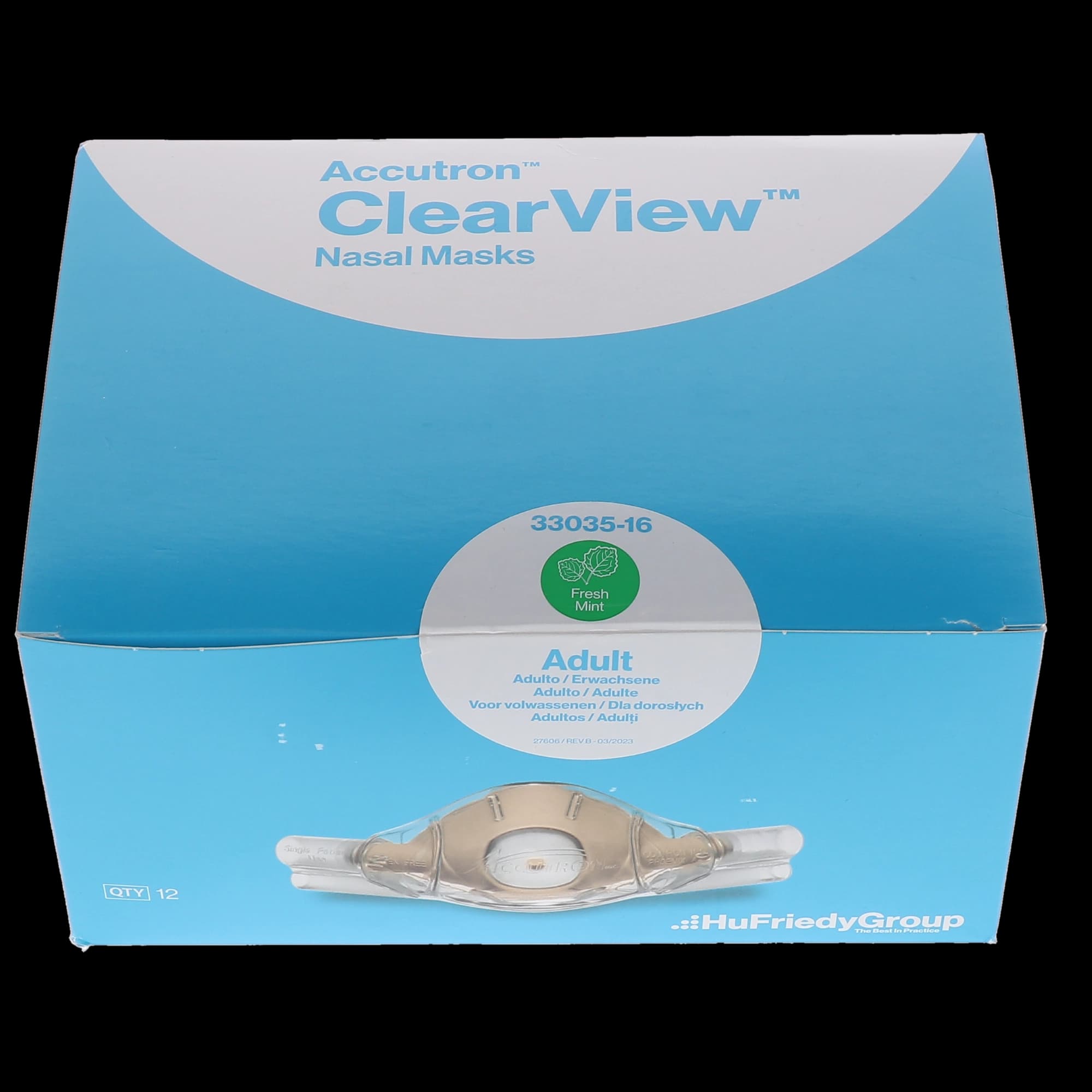 ClearView Single-Use Nasal Masks, Adult, Fresh Mint, 12/Pk, 33035-16 thumbnail 14